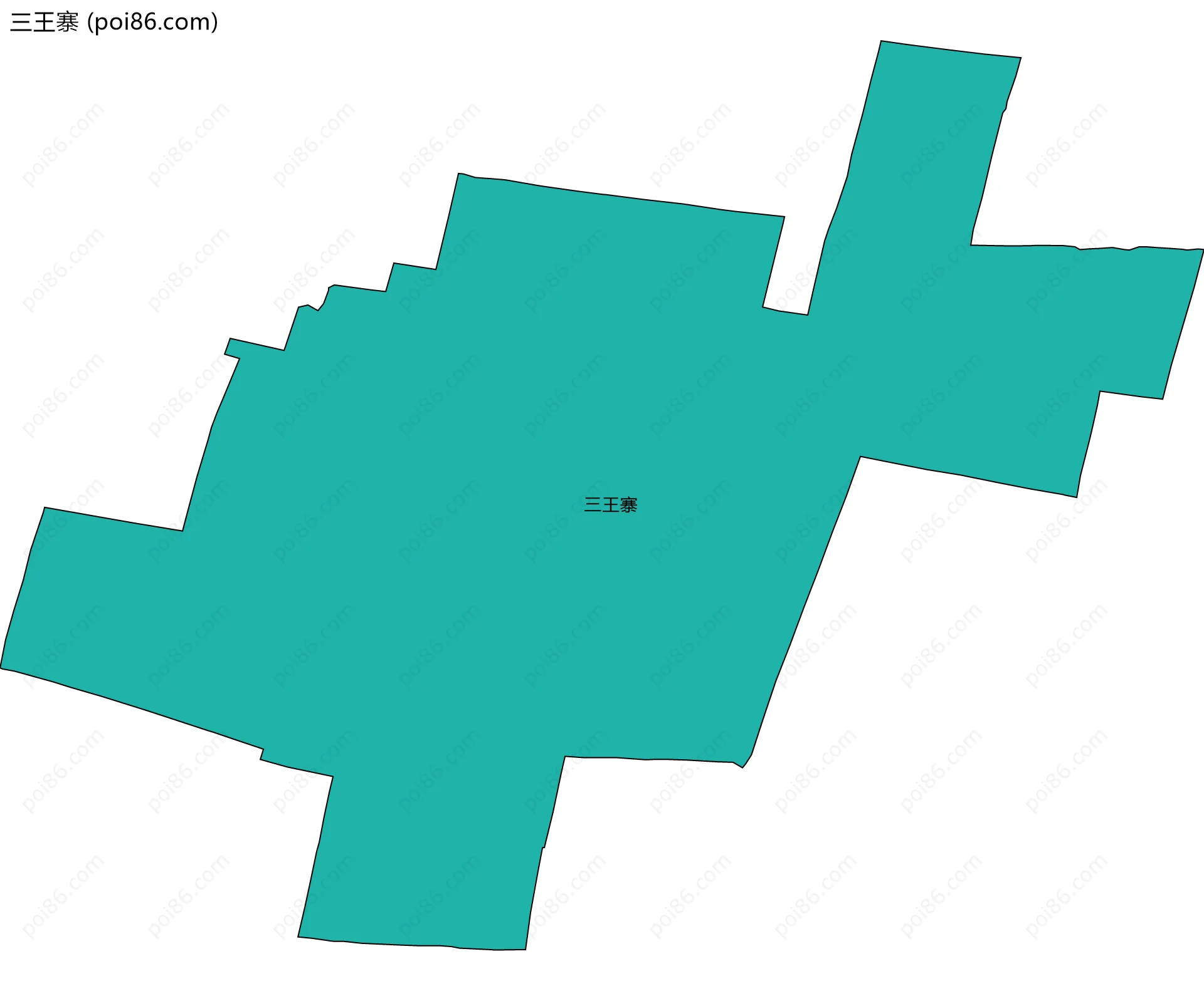 三王寨边界地图