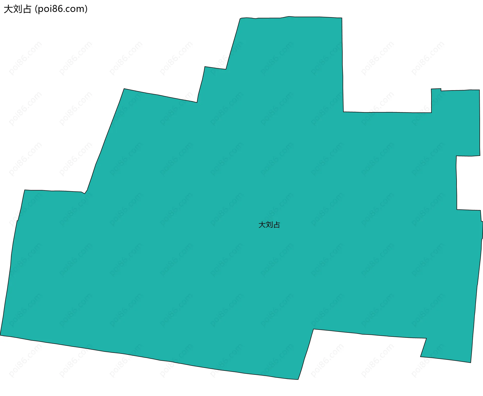 大刘占边界地图