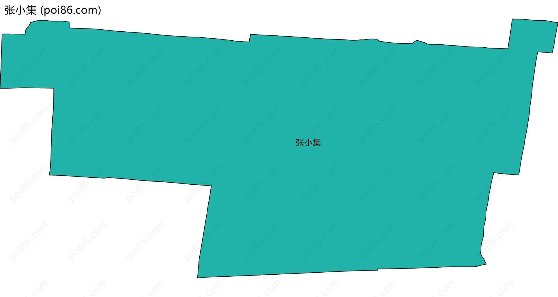 张小集边界地图