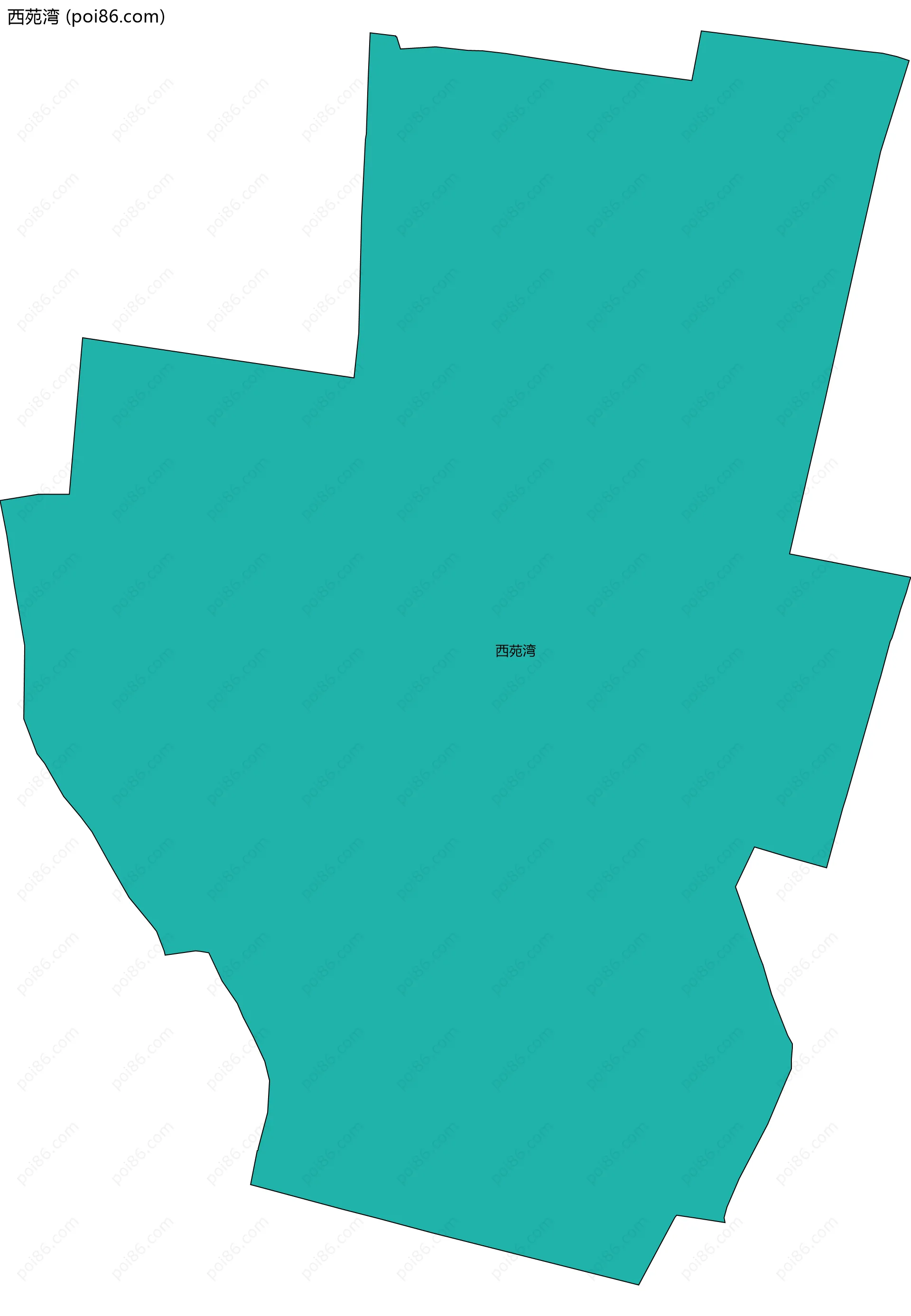 西苑湾边界地图