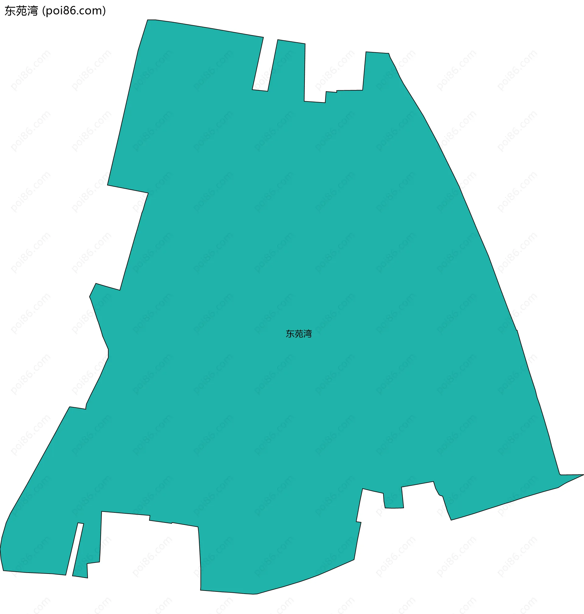 东苑湾边界地图