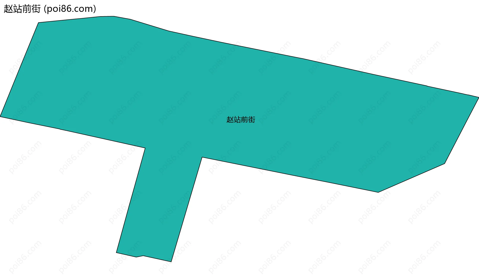 赵站前街边界地图