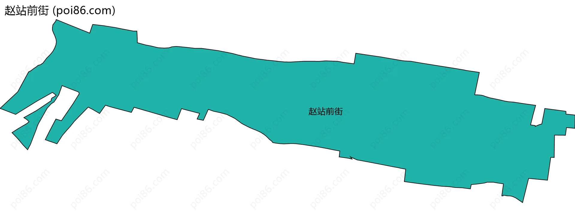 赵站前街边界地图