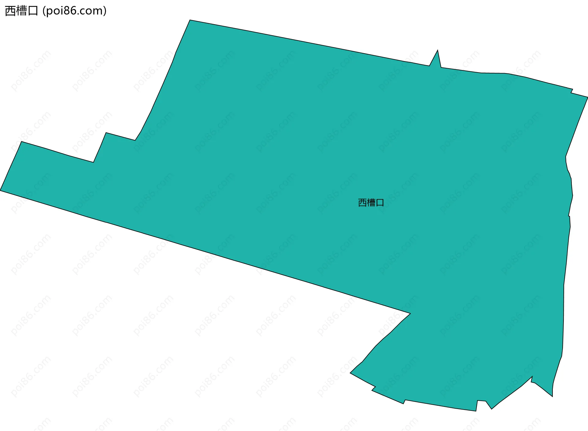 西槽口边界地图