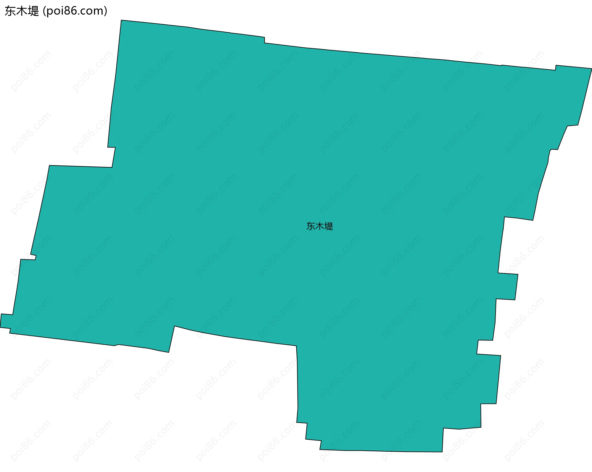 东木堤边界地图