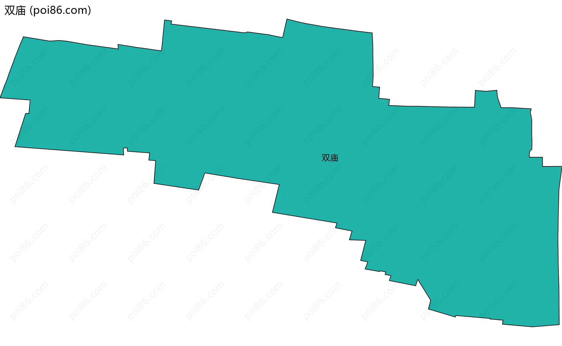 双庙边界地图