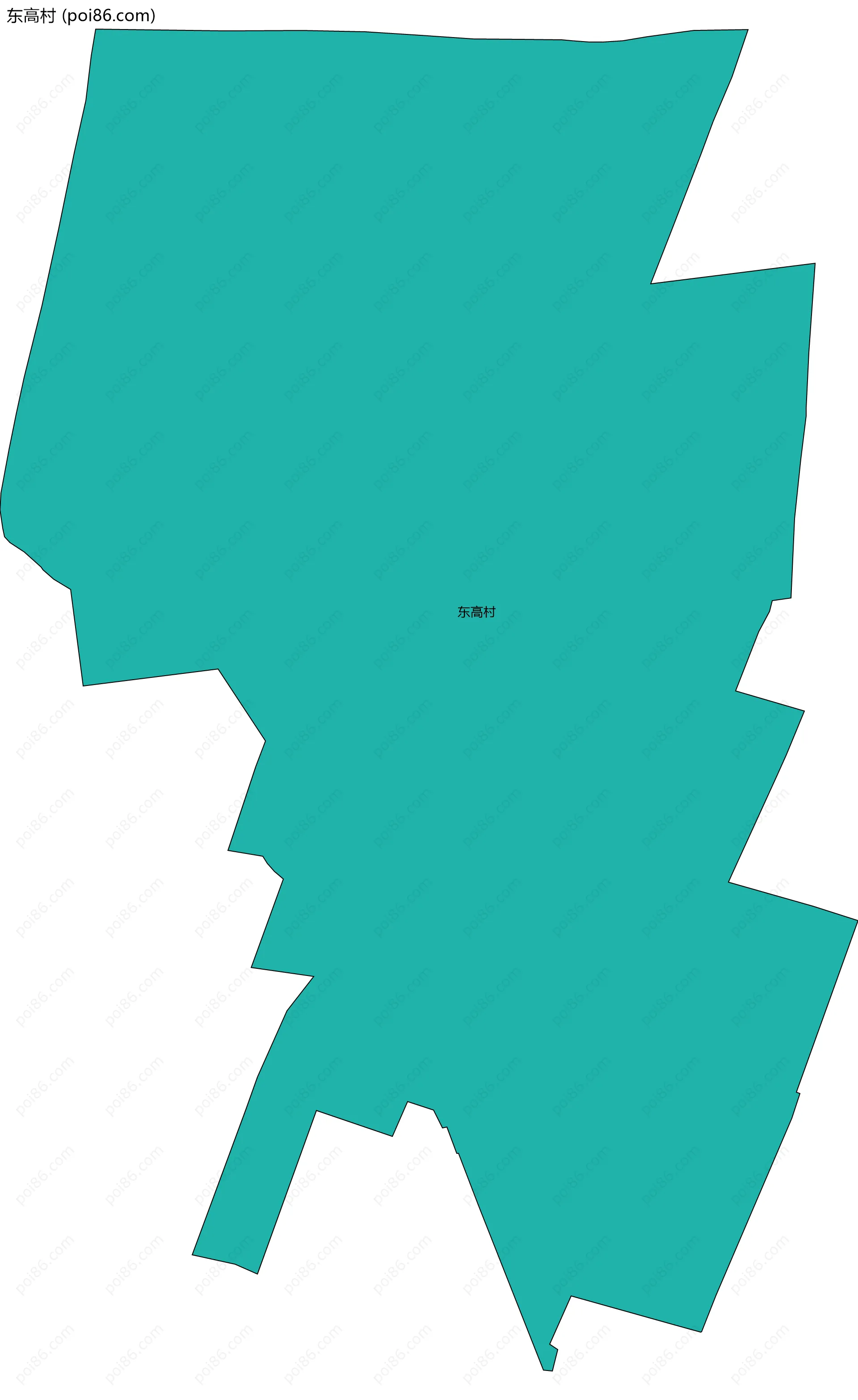 东高村边界地图