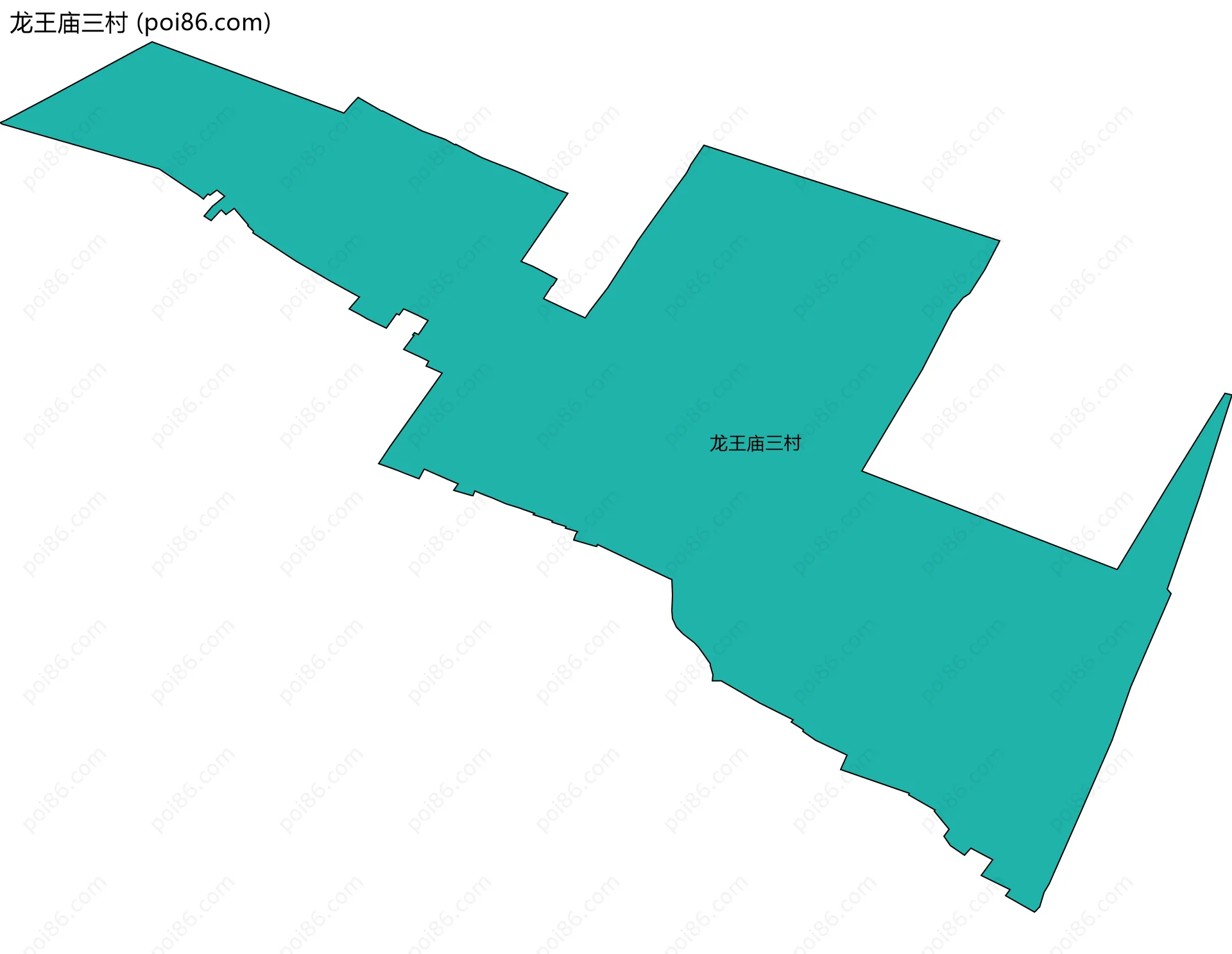 龙王庙三村边界地图