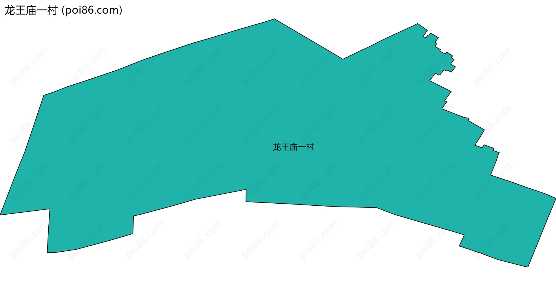 龙王庙一村边界地图