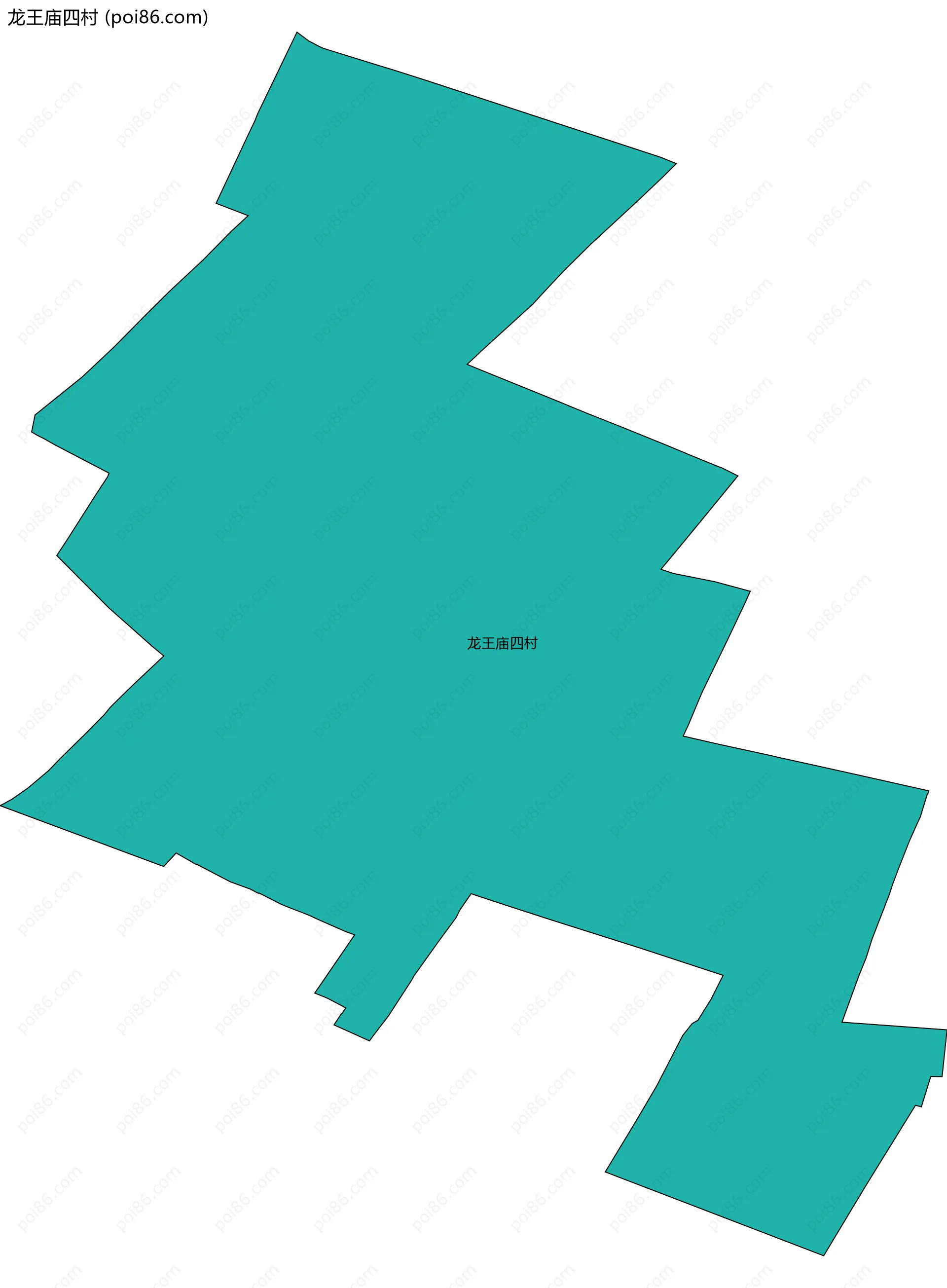 龙王庙四村边界地图