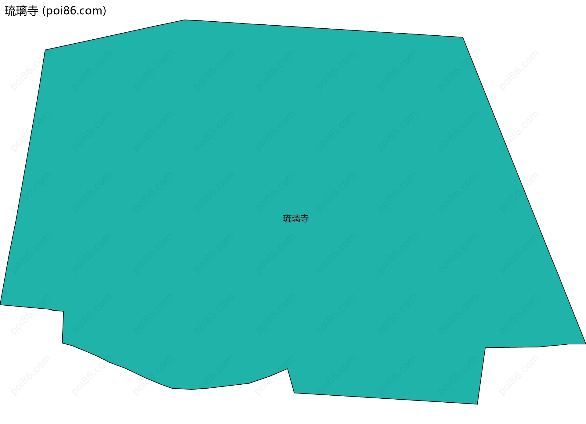 琉璃寺边界地图