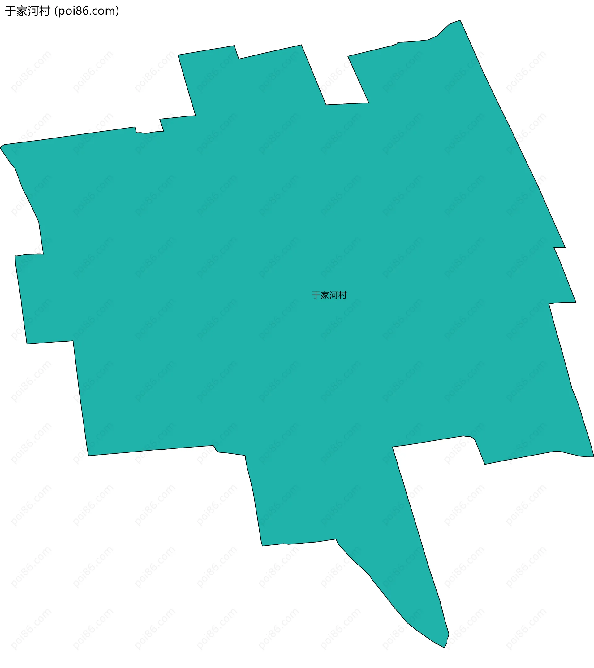 于家河村边界地图