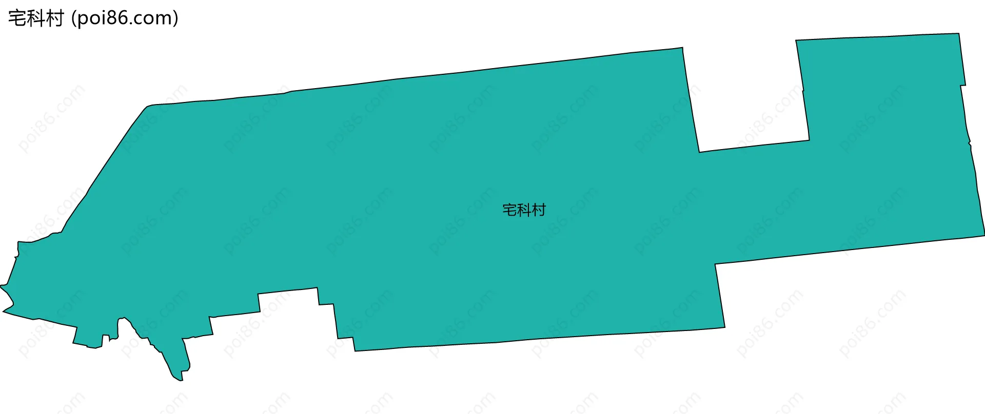 宅科村边界地图