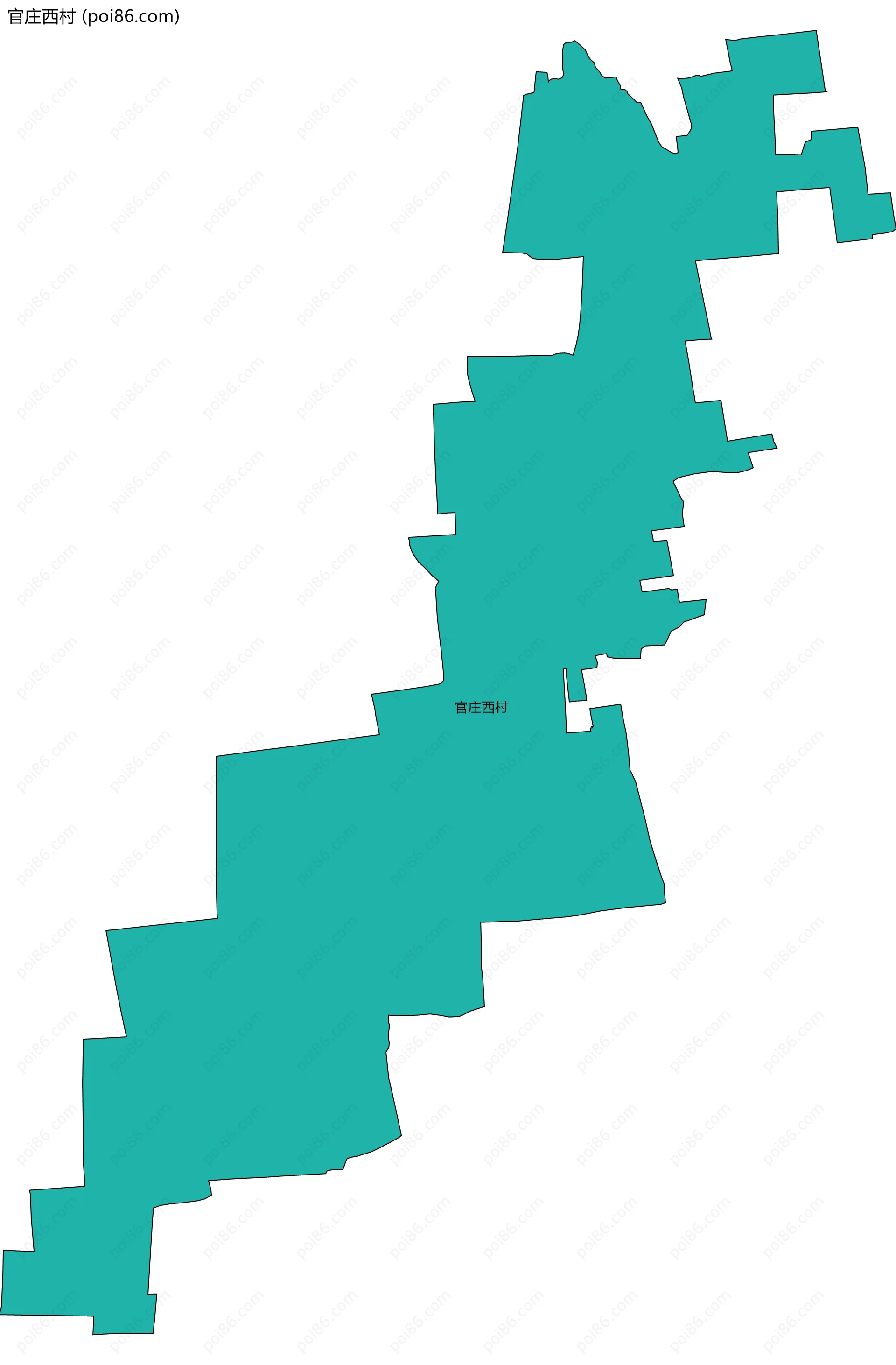 官庄西村边界地图