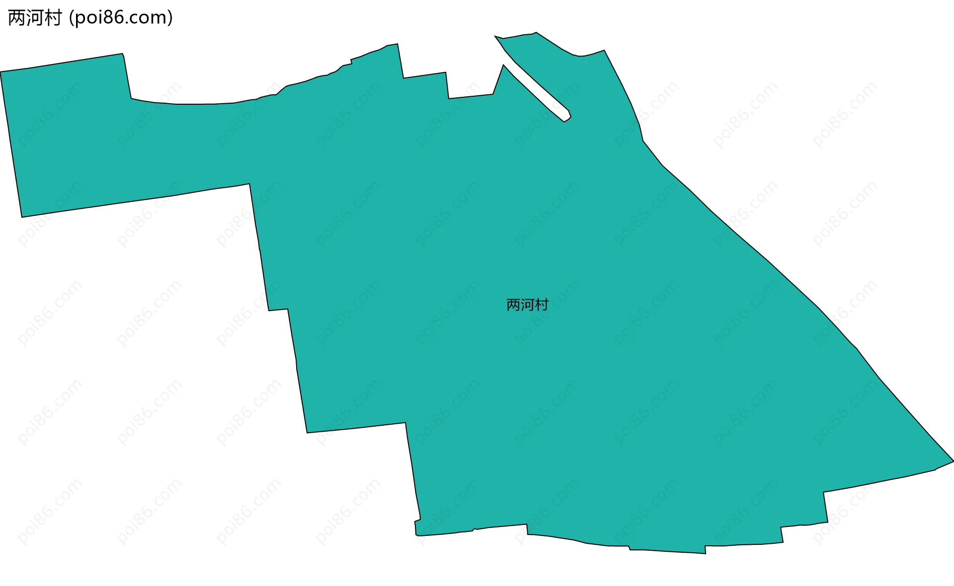 两河村边界地图