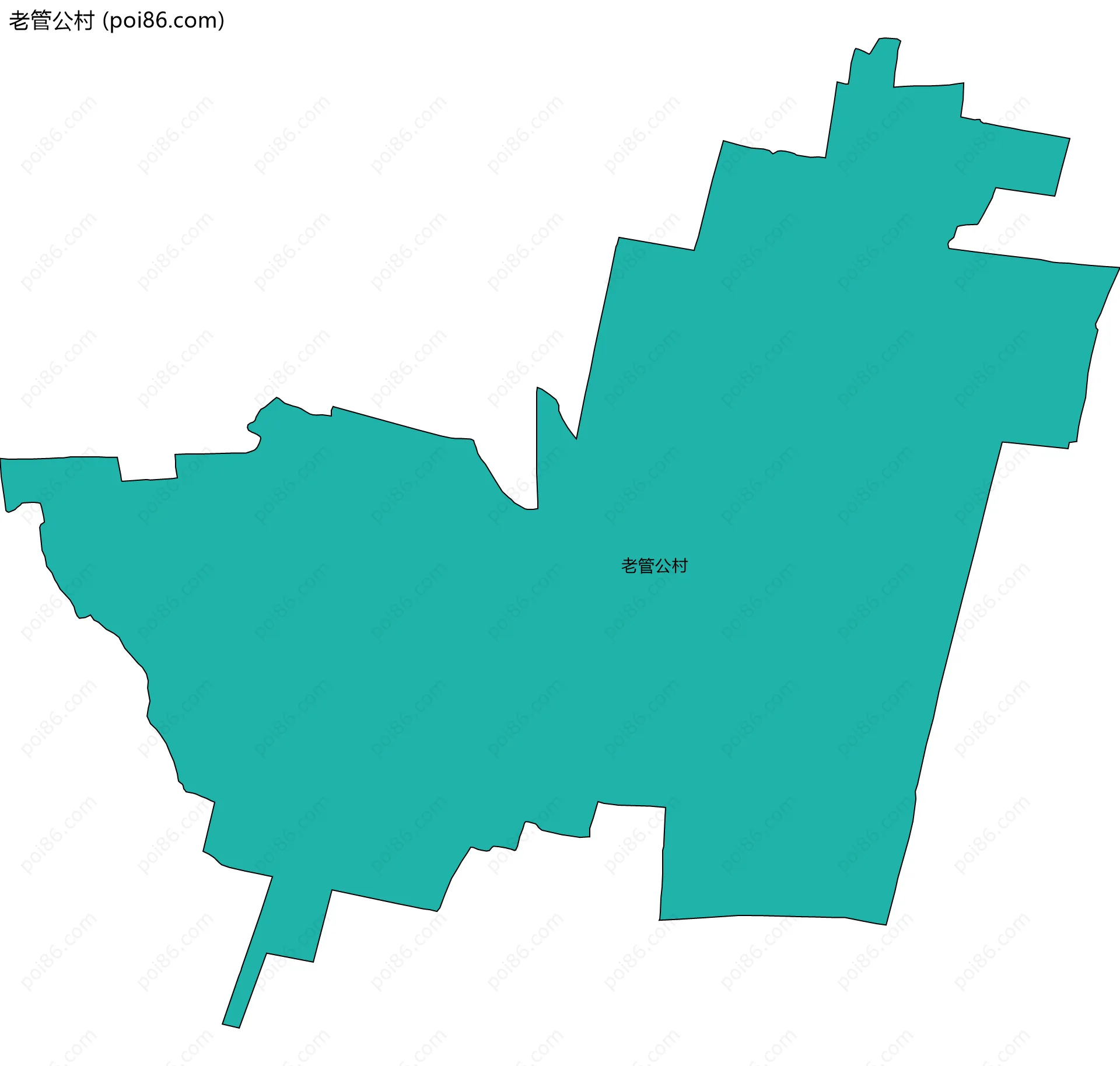 老管公村边界地图