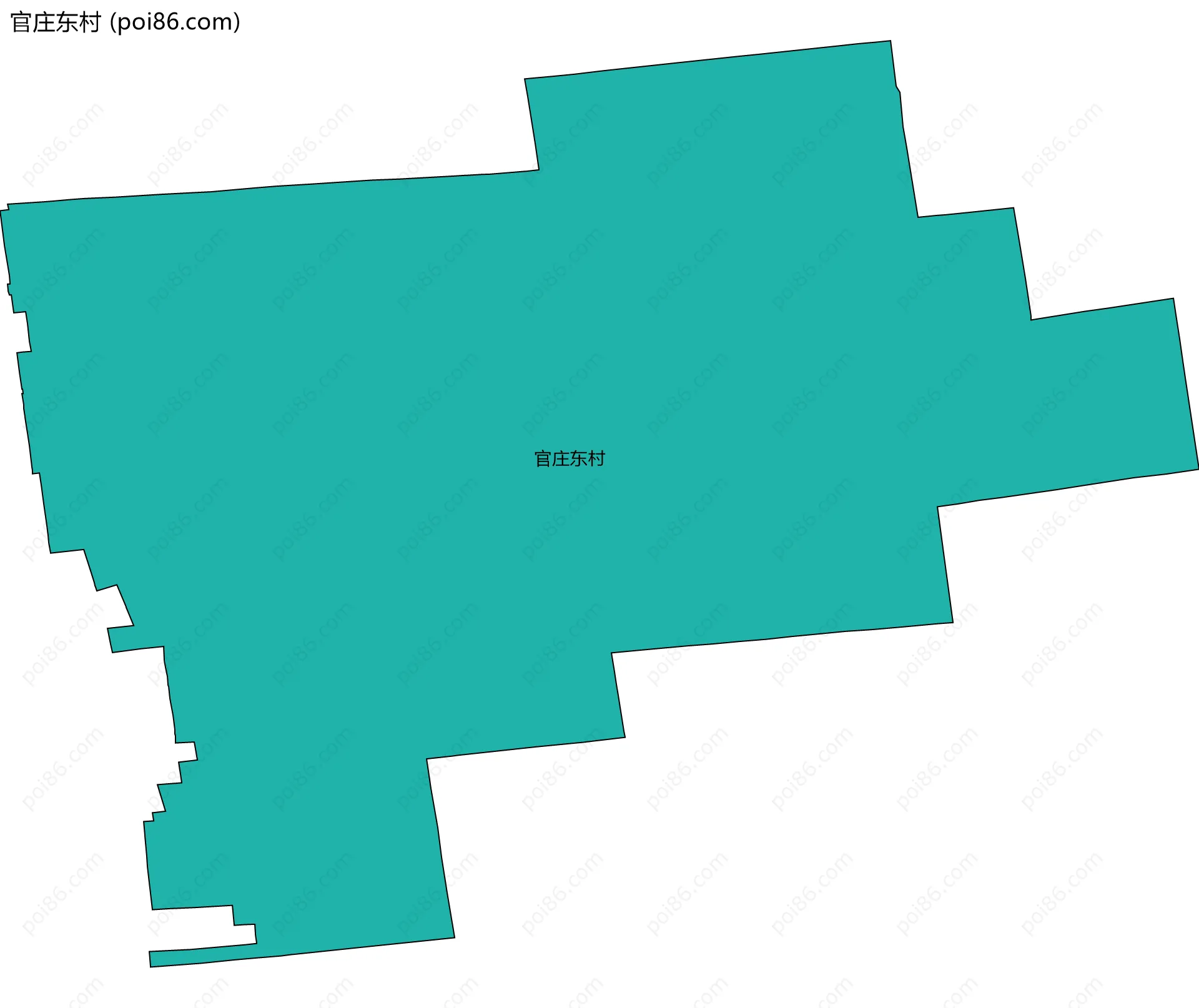 官庄东村边界地图