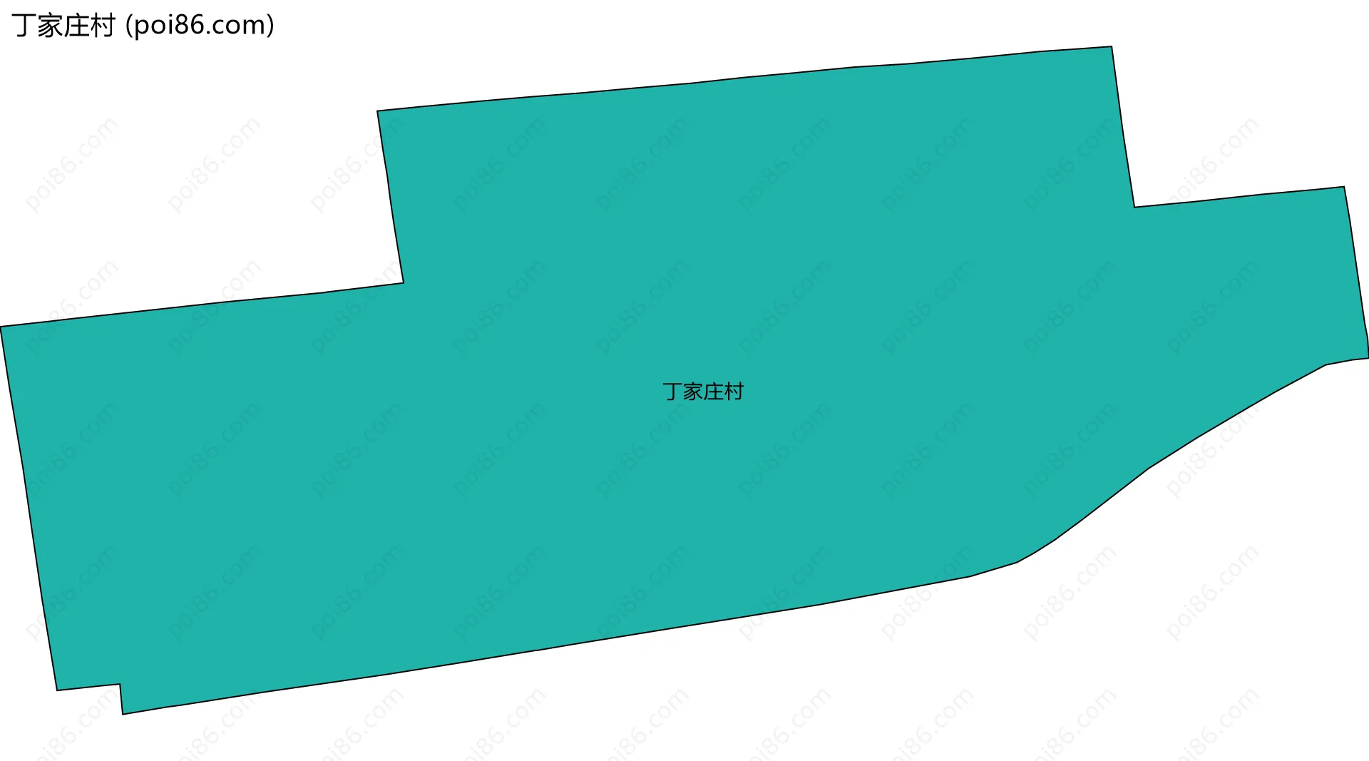 丁家庄村边界地图
