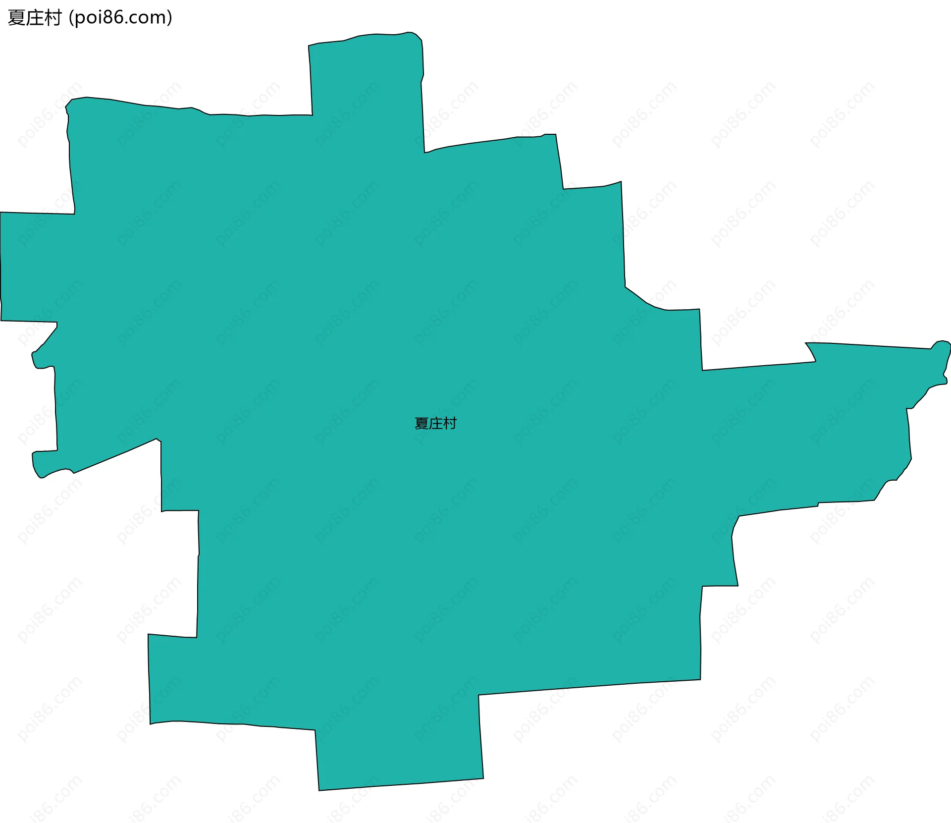夏庄村边界地图