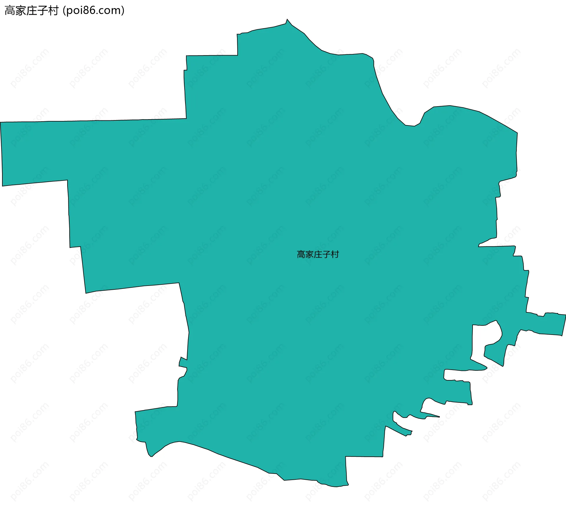 高家庄子村边界地图