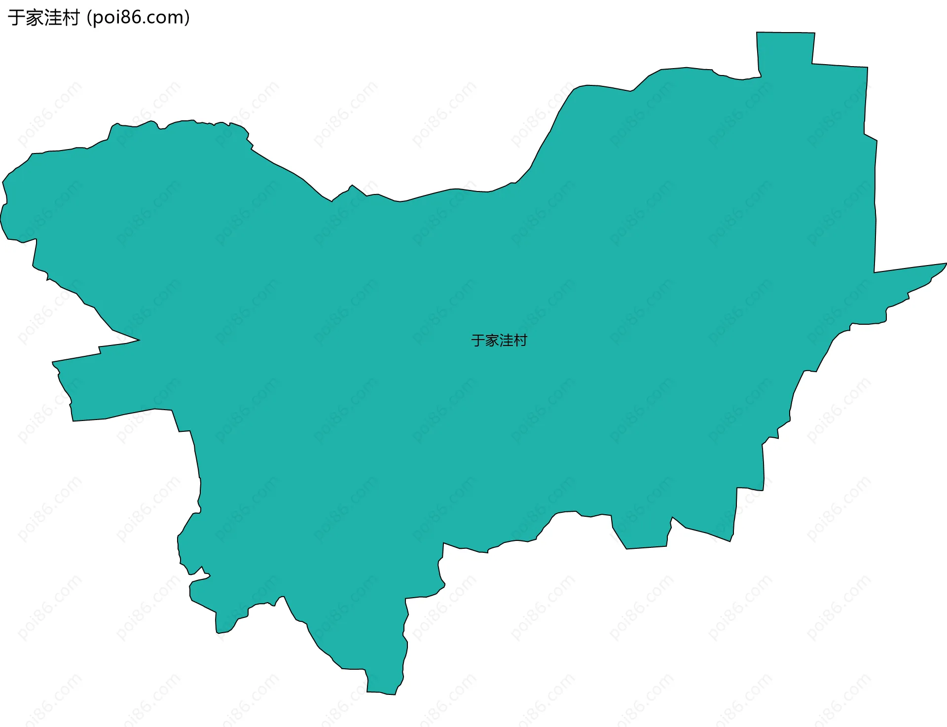 于家洼村边界地图