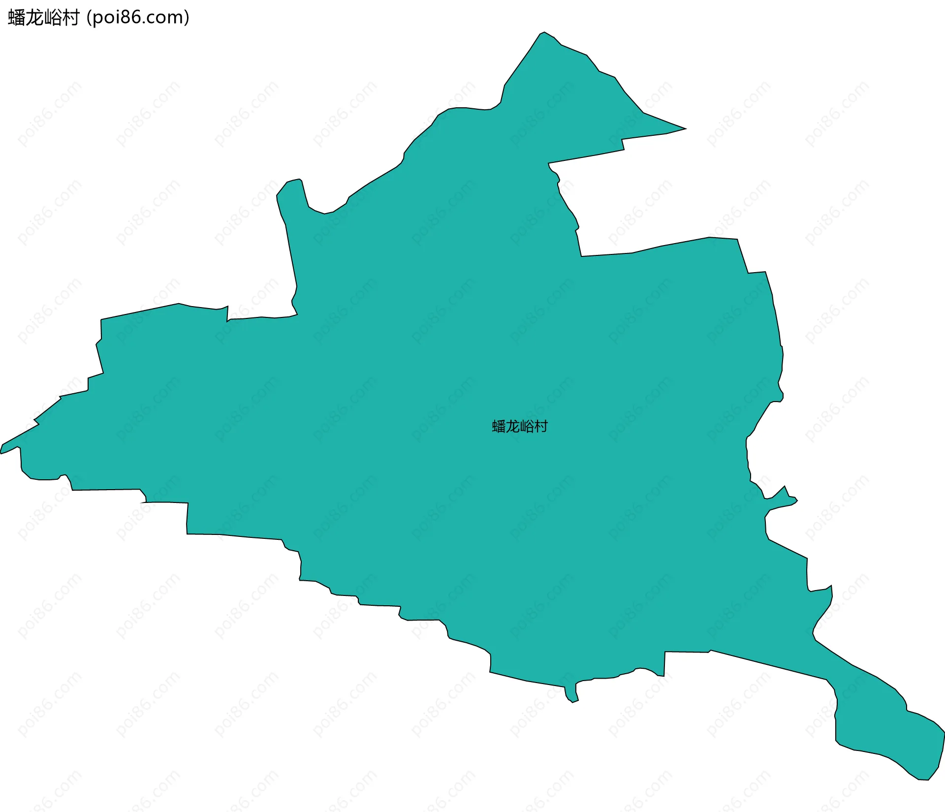 蟠龙峪村边界地图