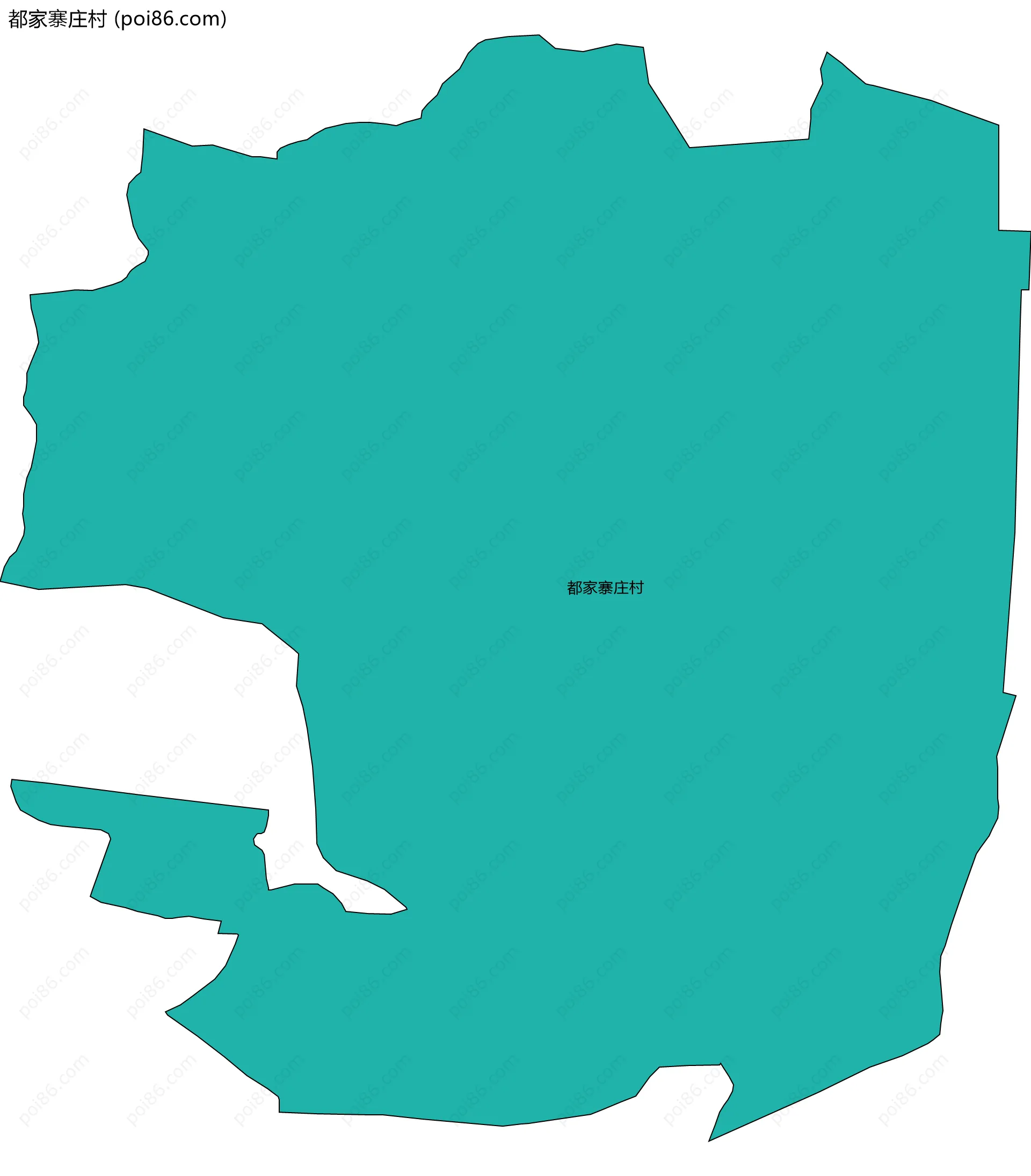 都家寨庄村边界地图