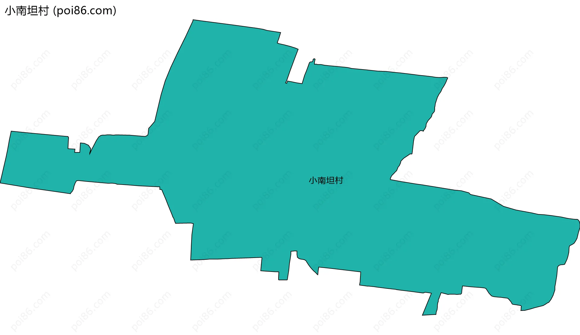 小南坦村边界地图