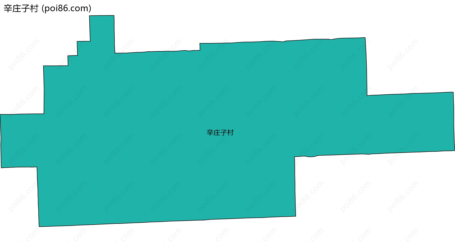 辛庄子村边界地图