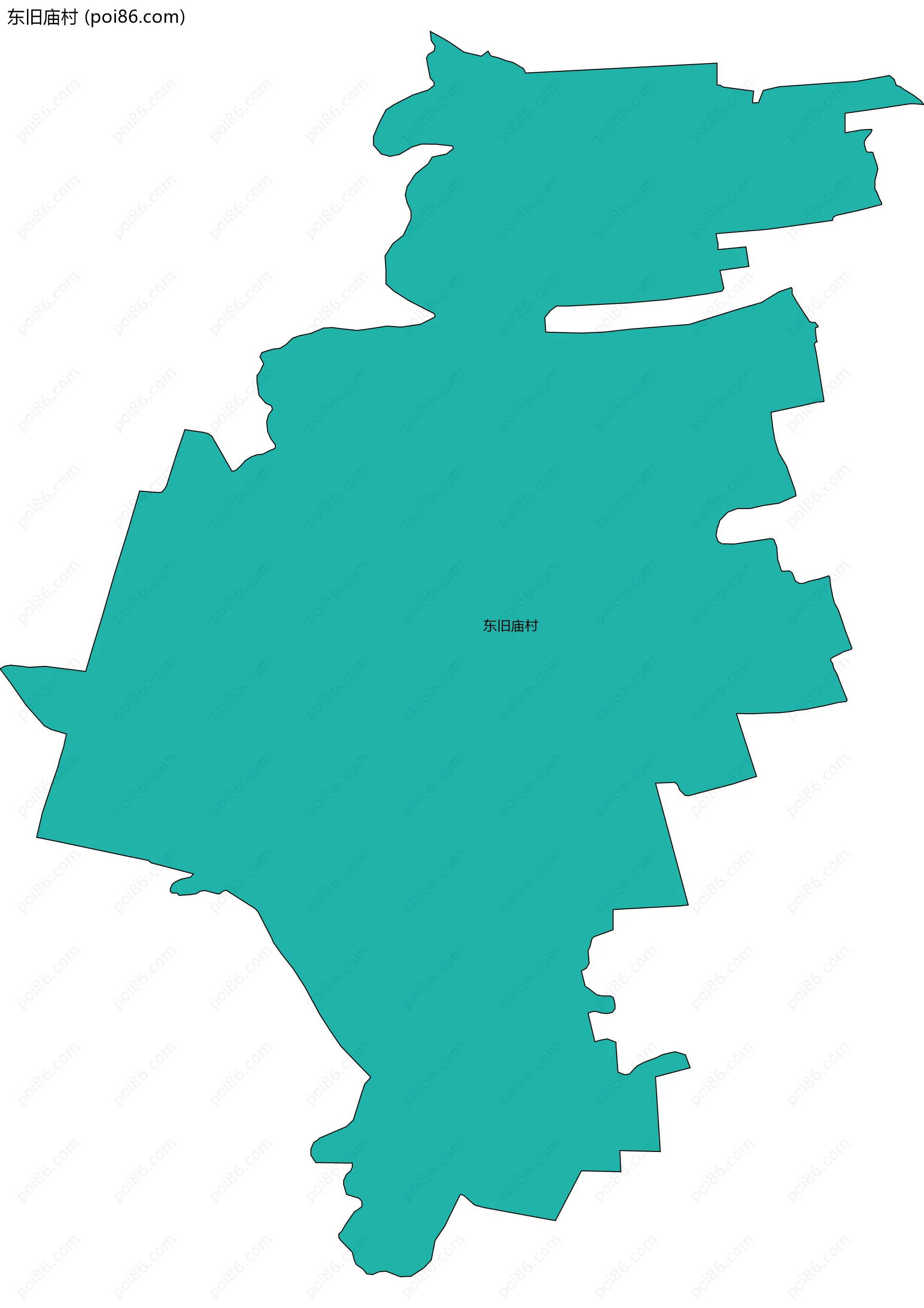 东旧庙村边界地图