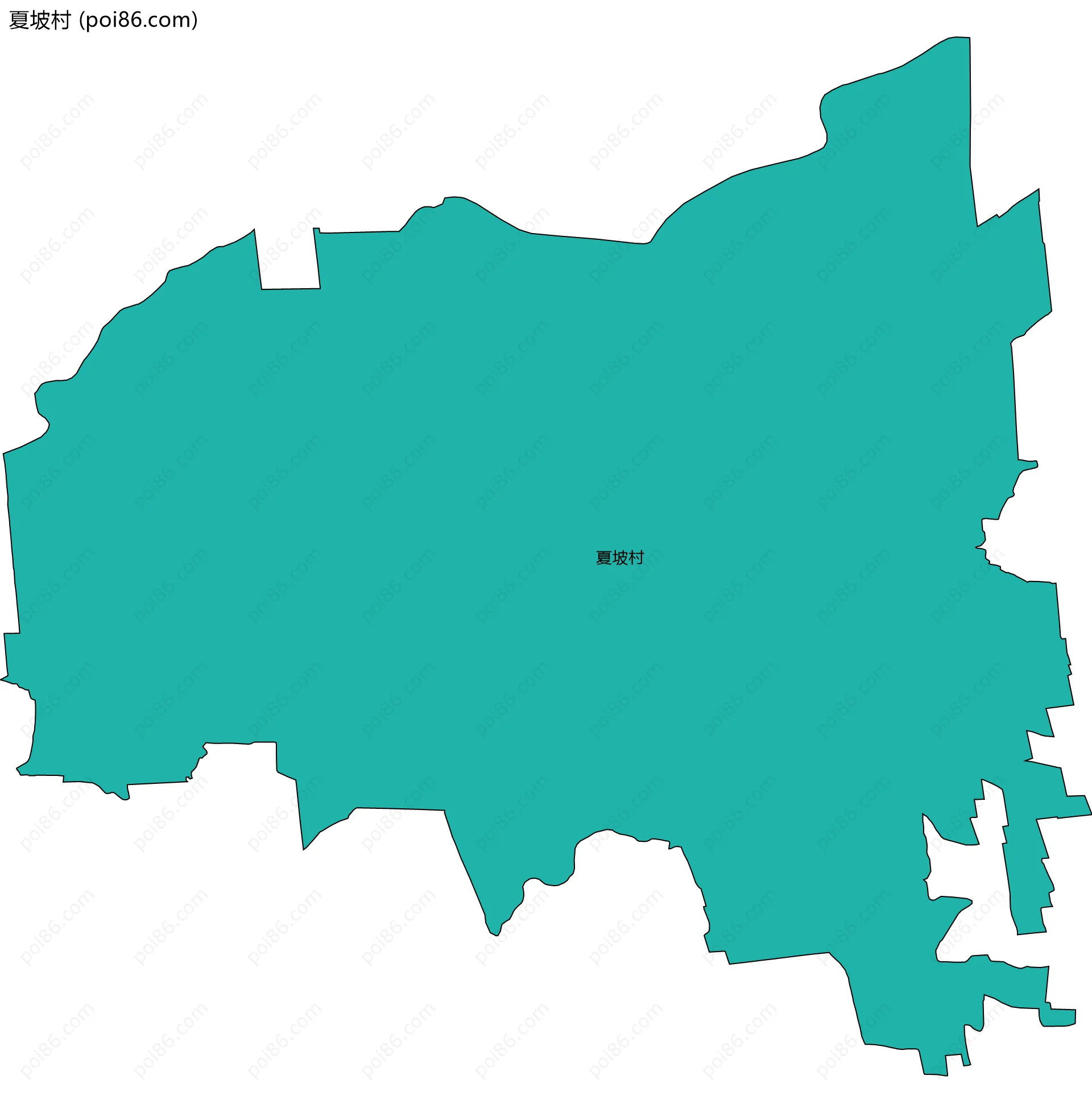 夏坡村边界地图
