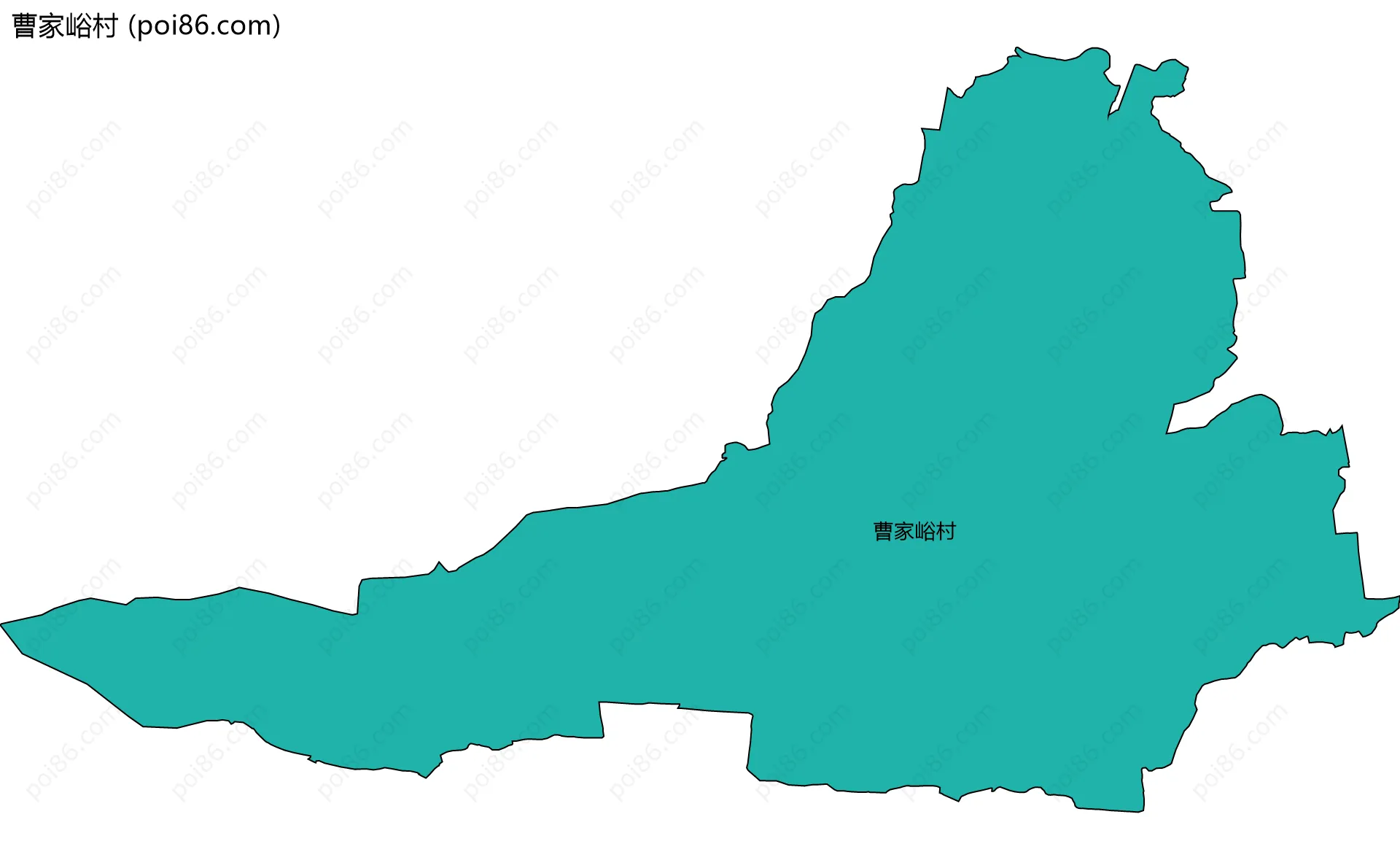 曹家峪村边界地图