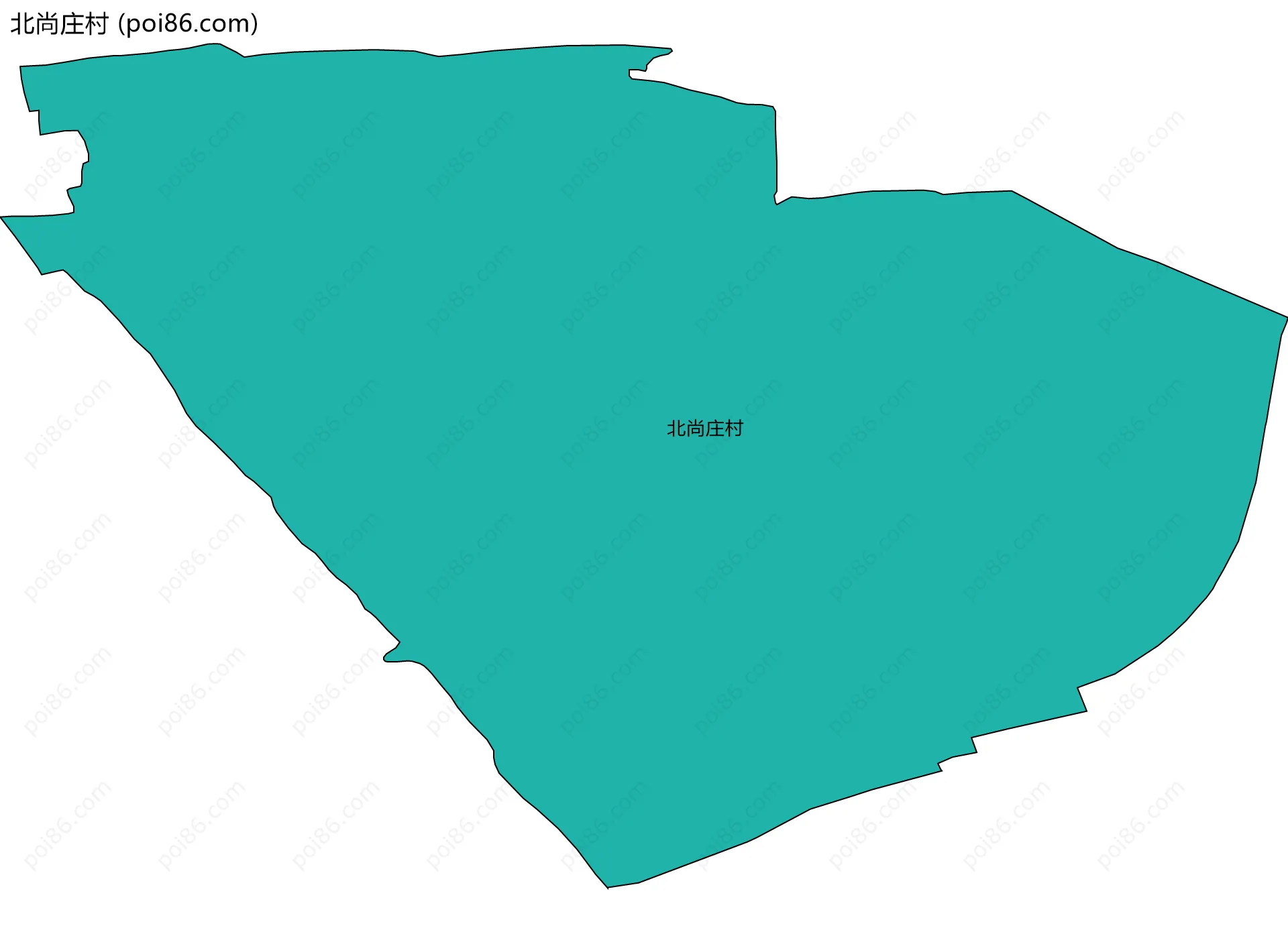 北尚庄村边界地图