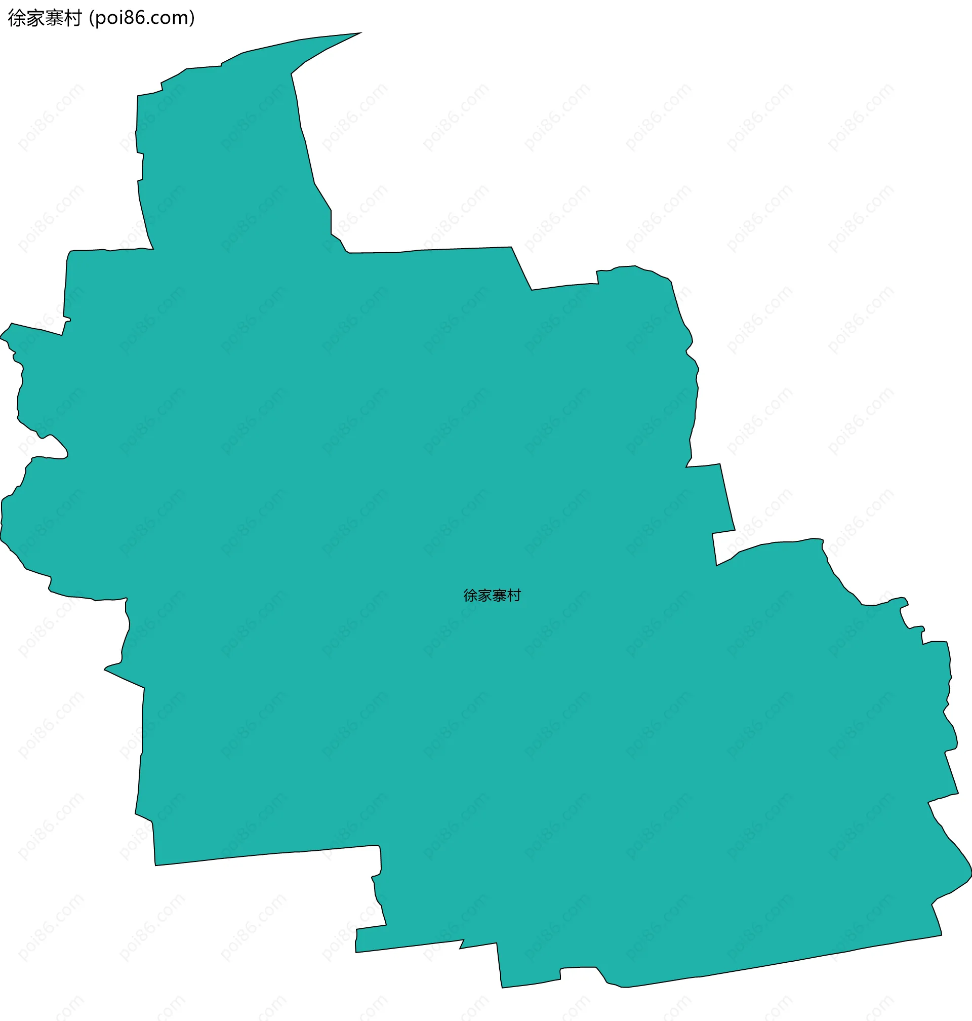 徐家寨村边界地图
