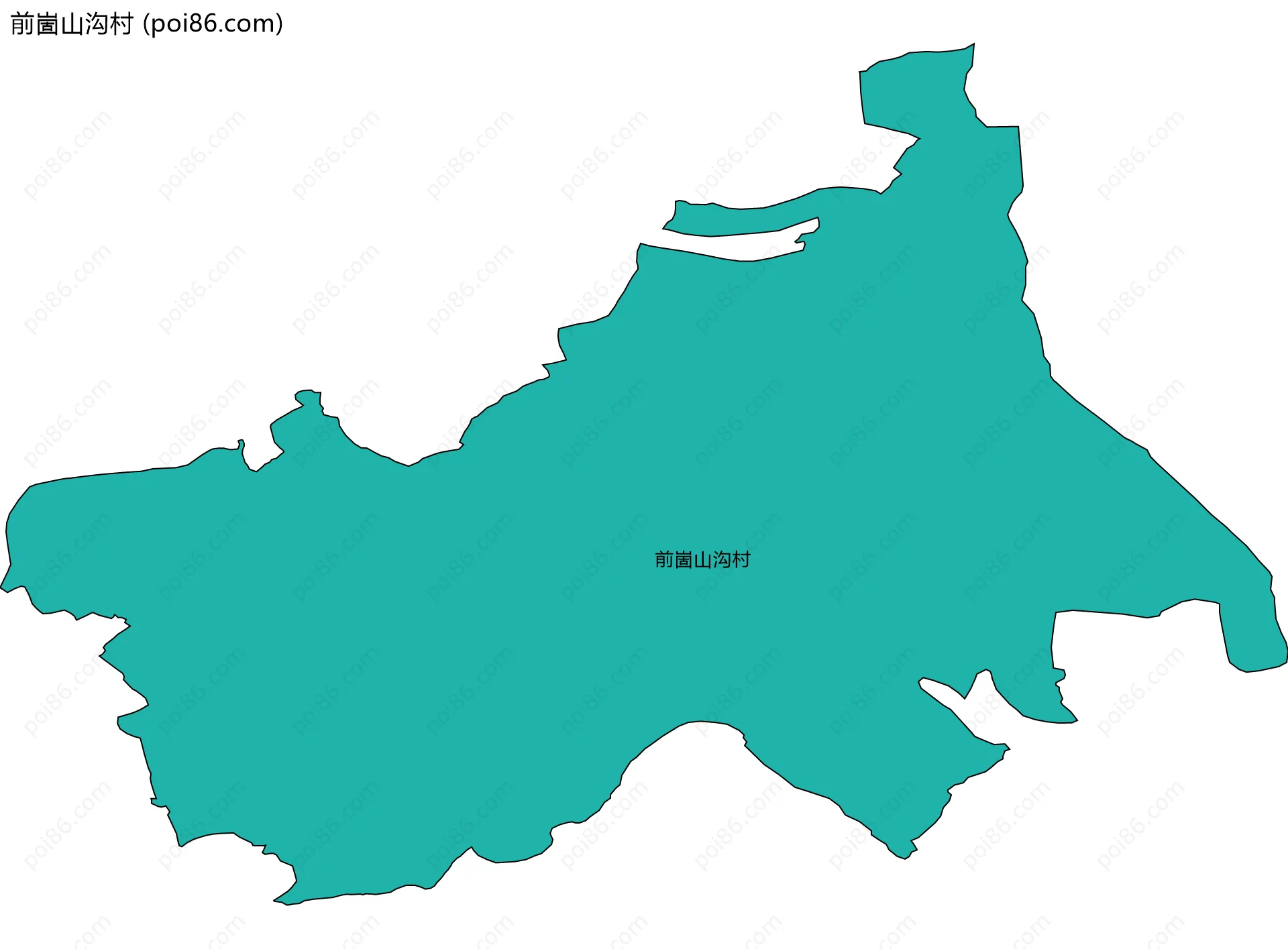 前崮山沟村边界地图