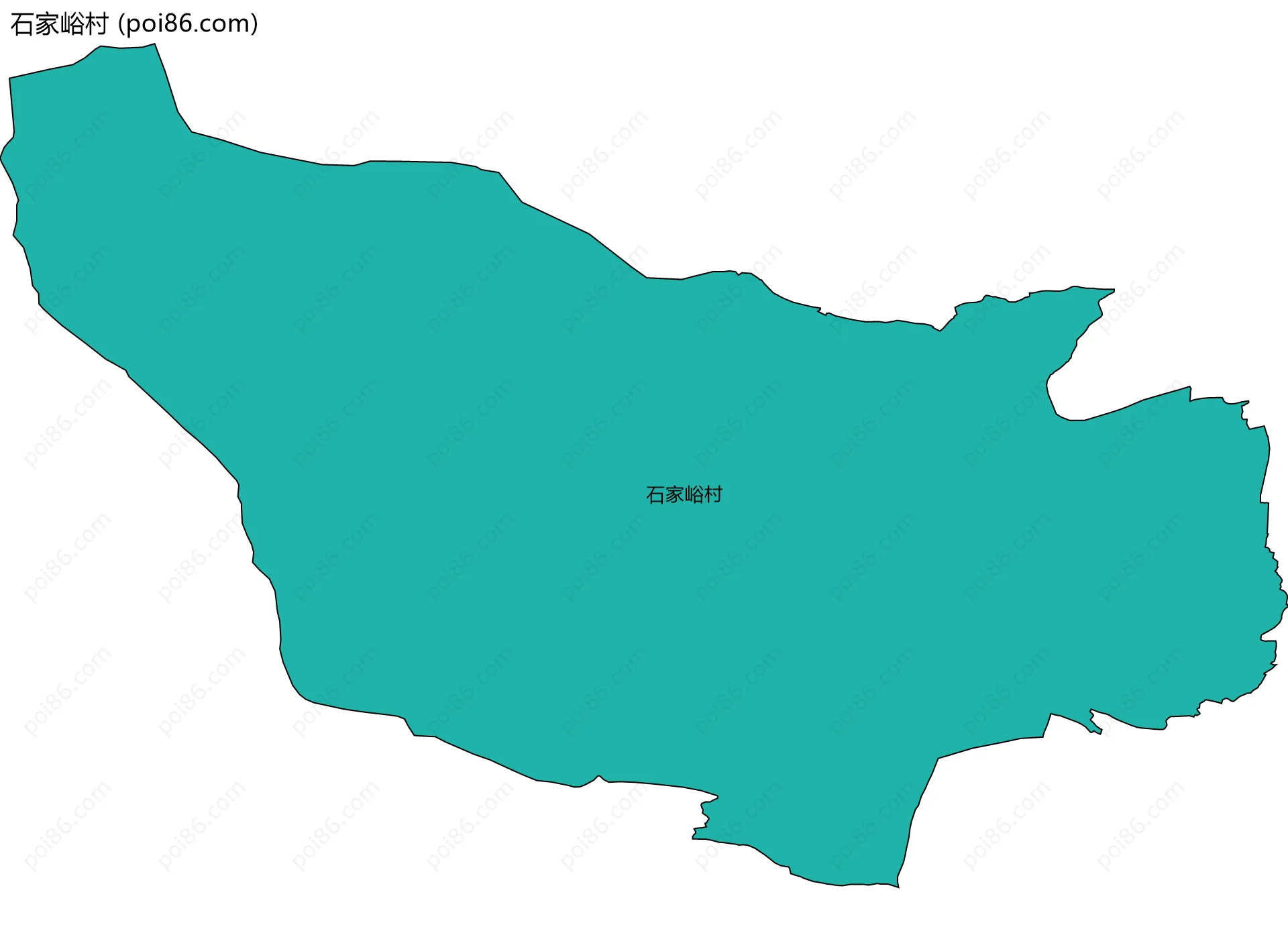 石家峪村边界地图