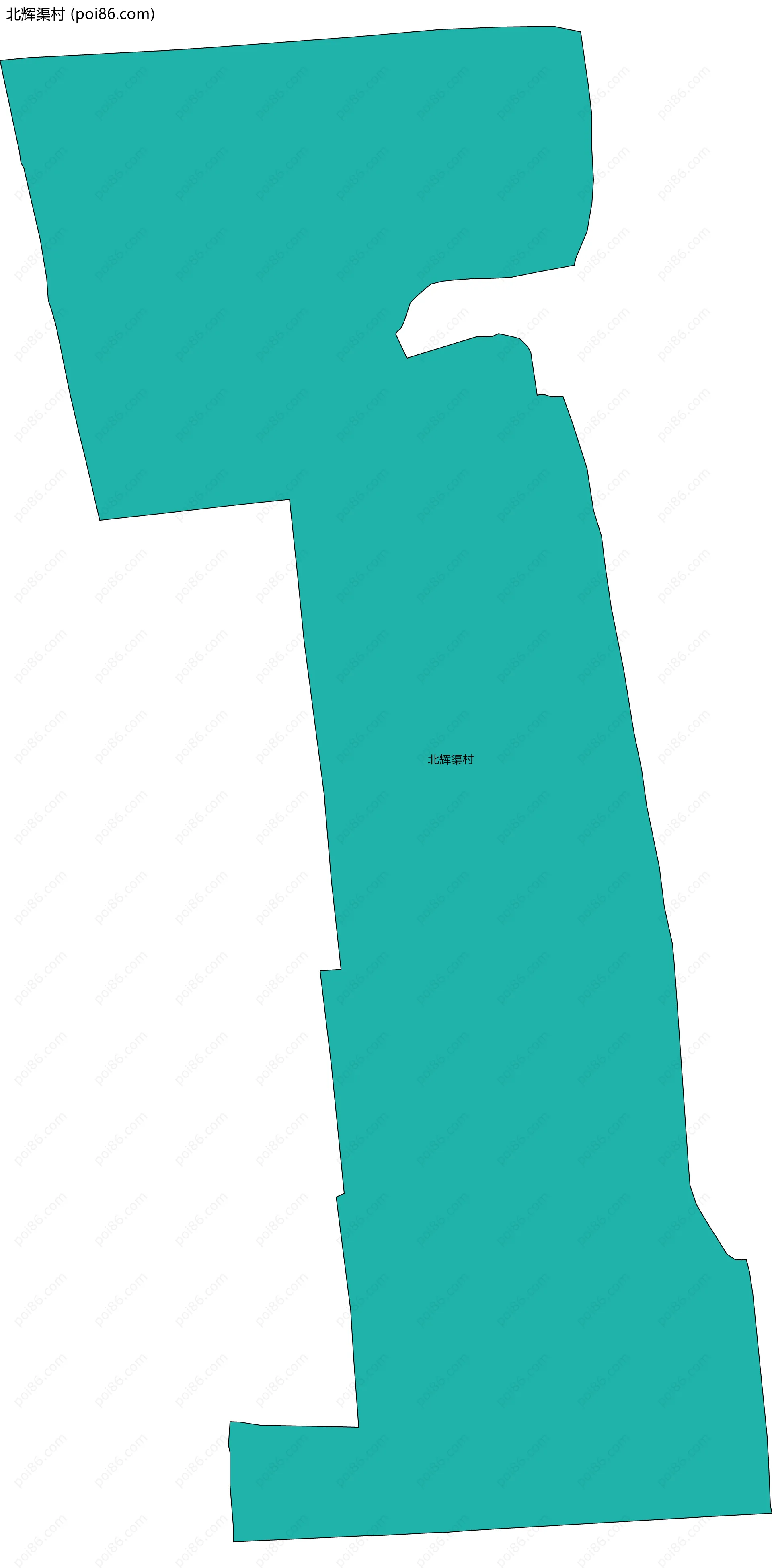 北辉渠村边界地图