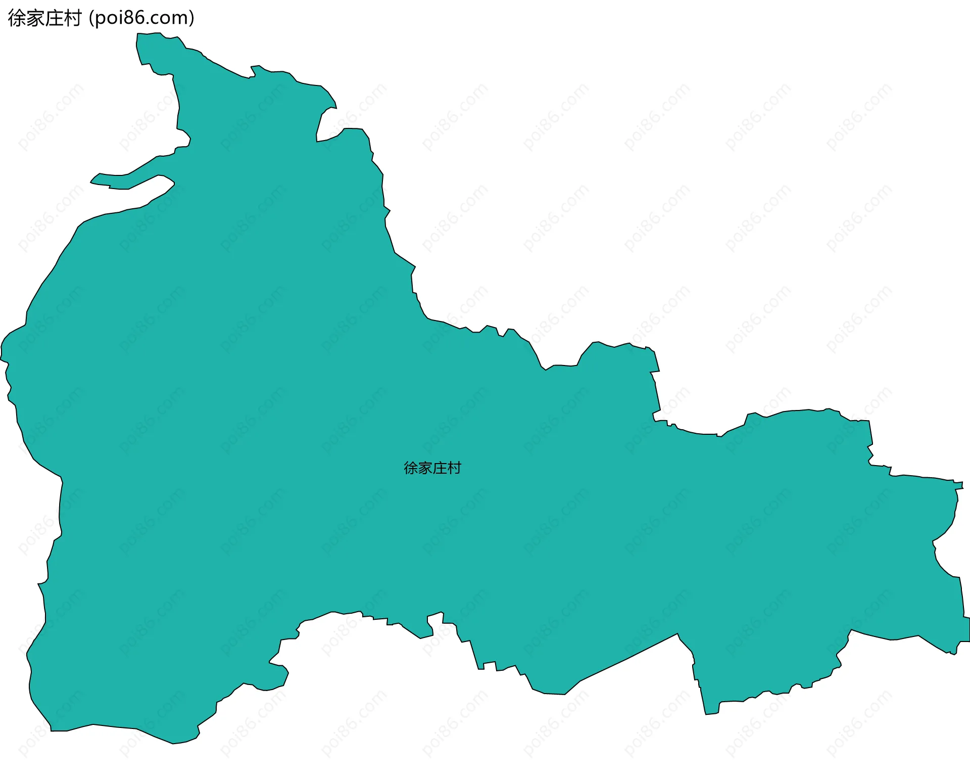 徐家庄村边界地图