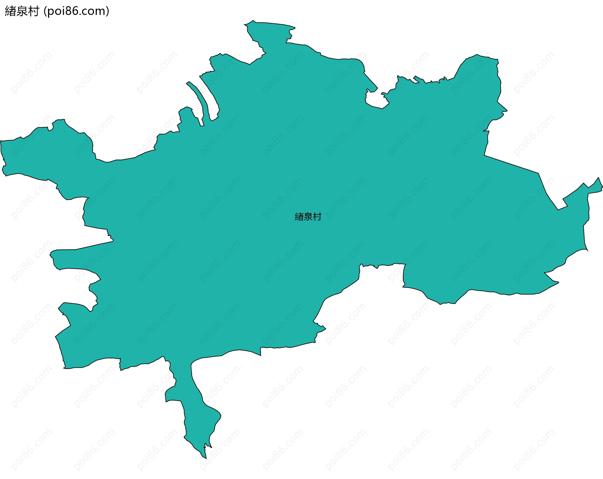 緖泉村边界地图