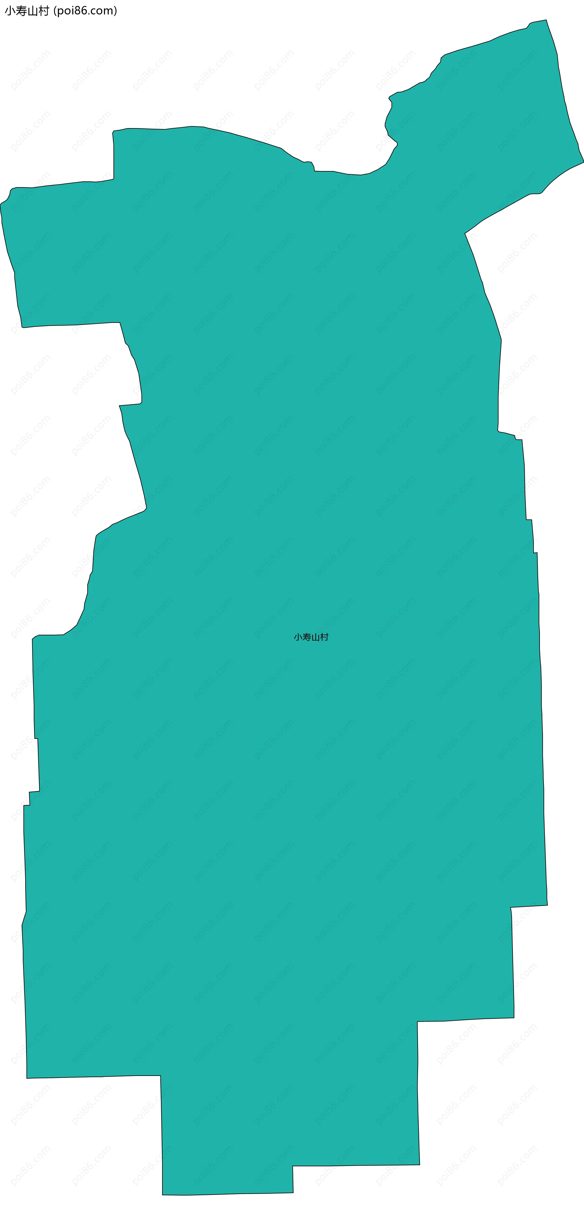 小寿山村边界地图