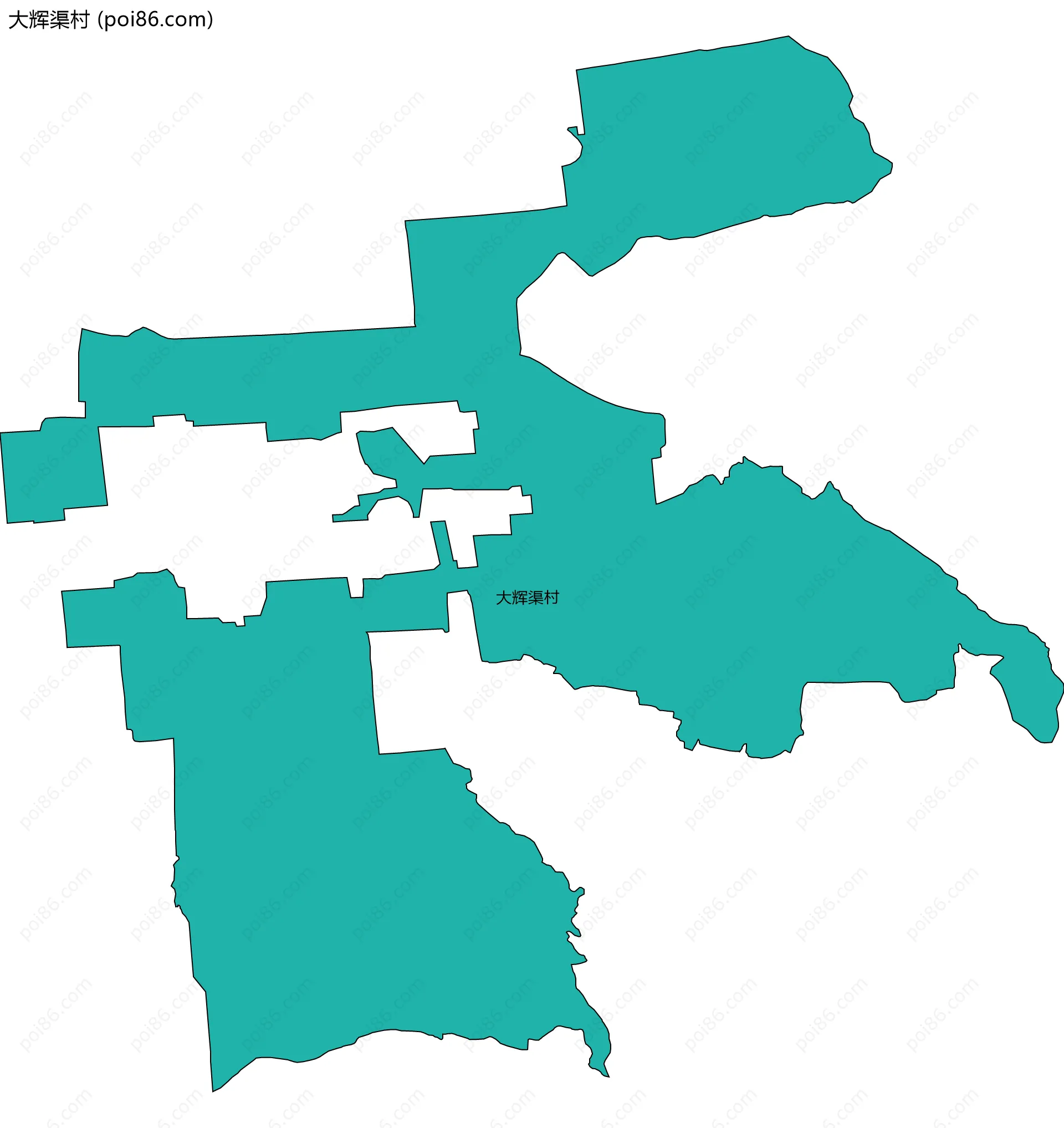 大辉渠村边界地图