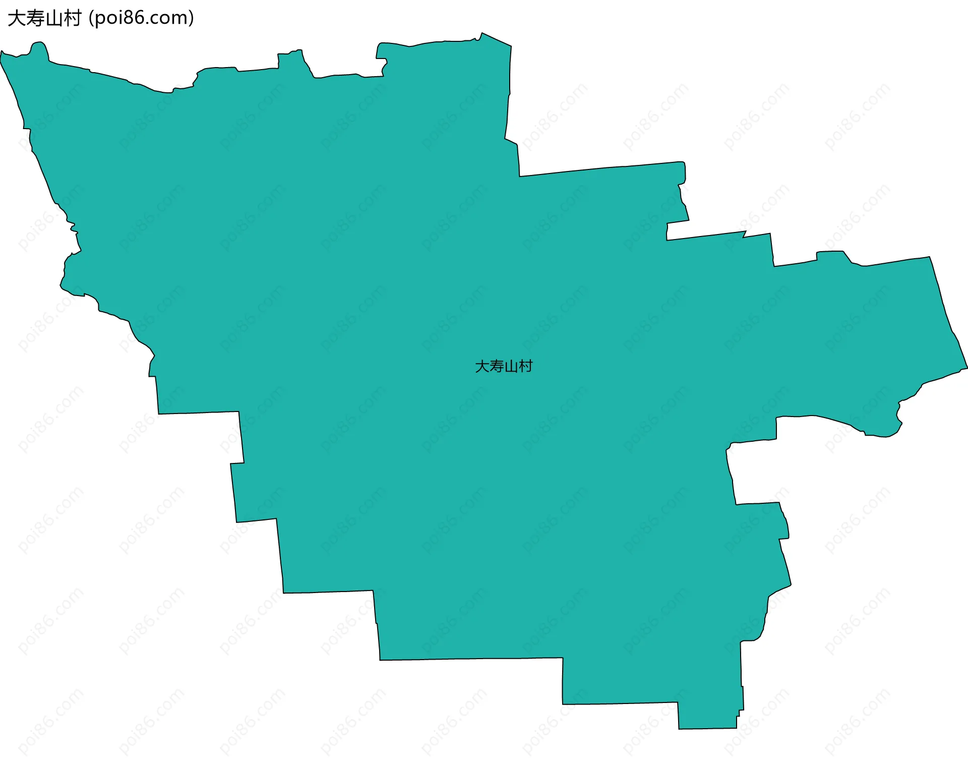 大寿山村边界地图