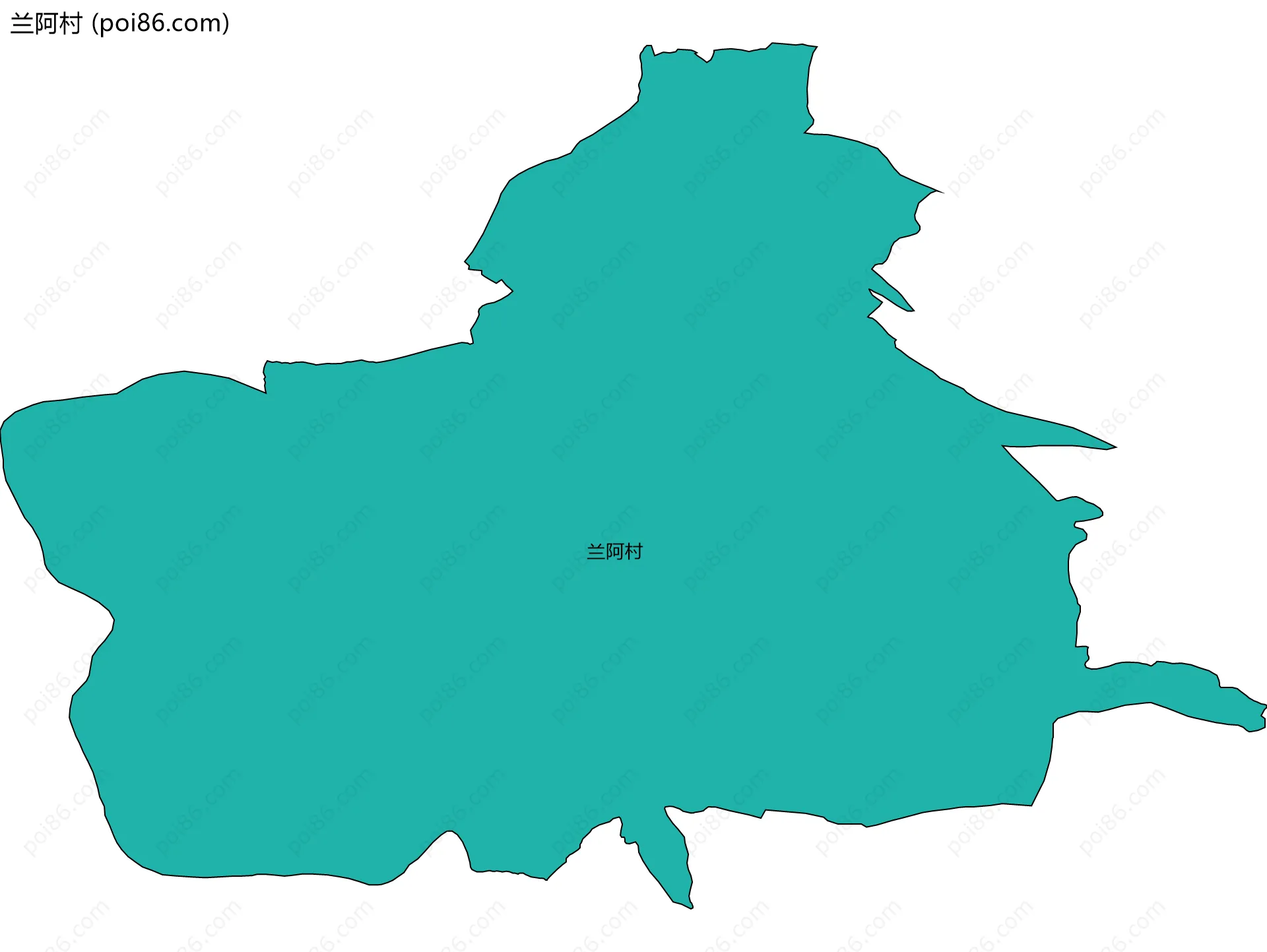 兰阿村边界地图