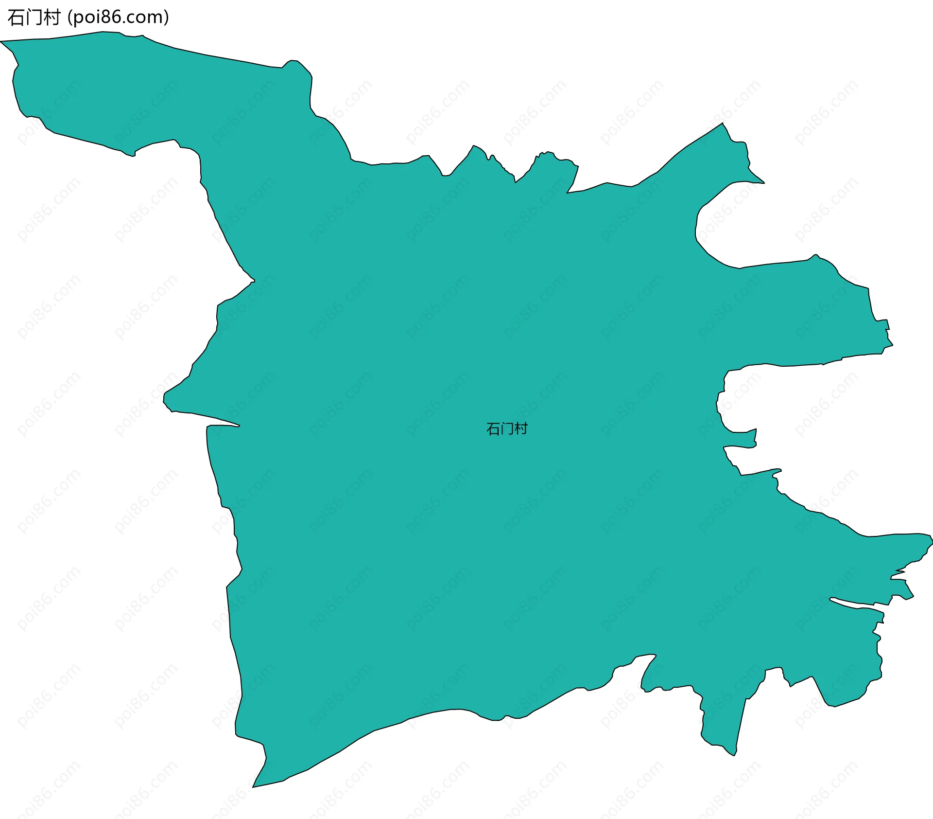 石门村边界地图