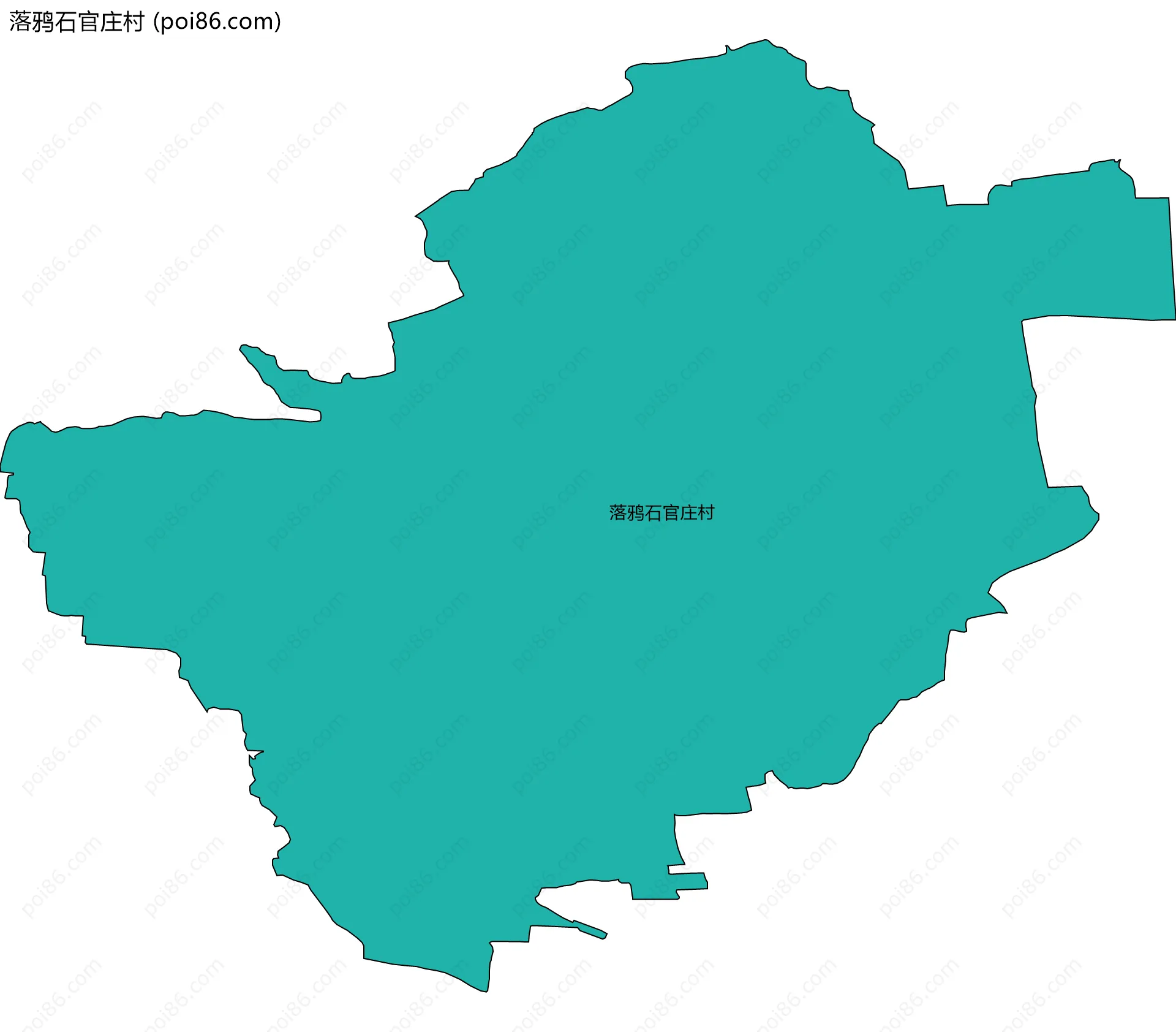 落鸦石官庄村边界地图