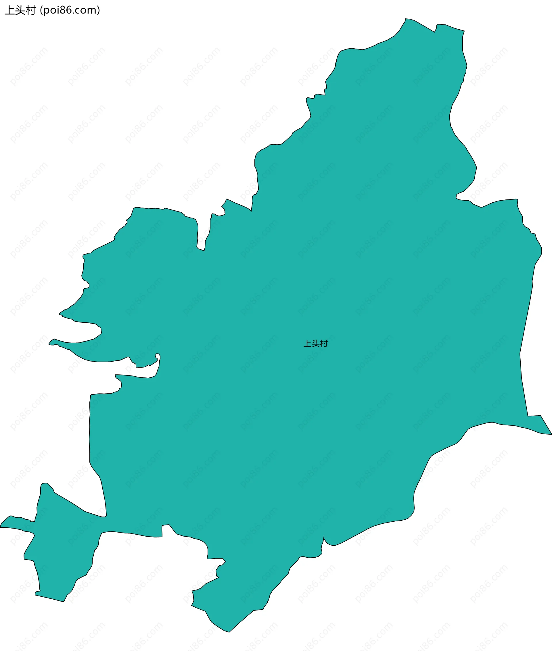 上头村边界地图