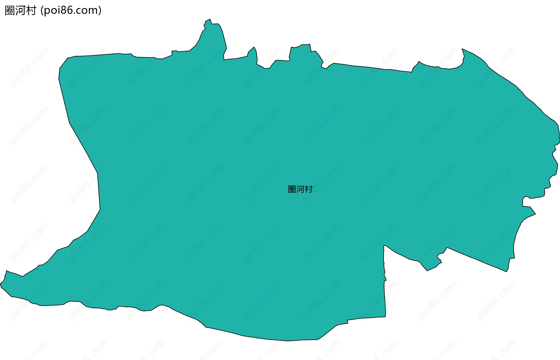 圈河村边界地图