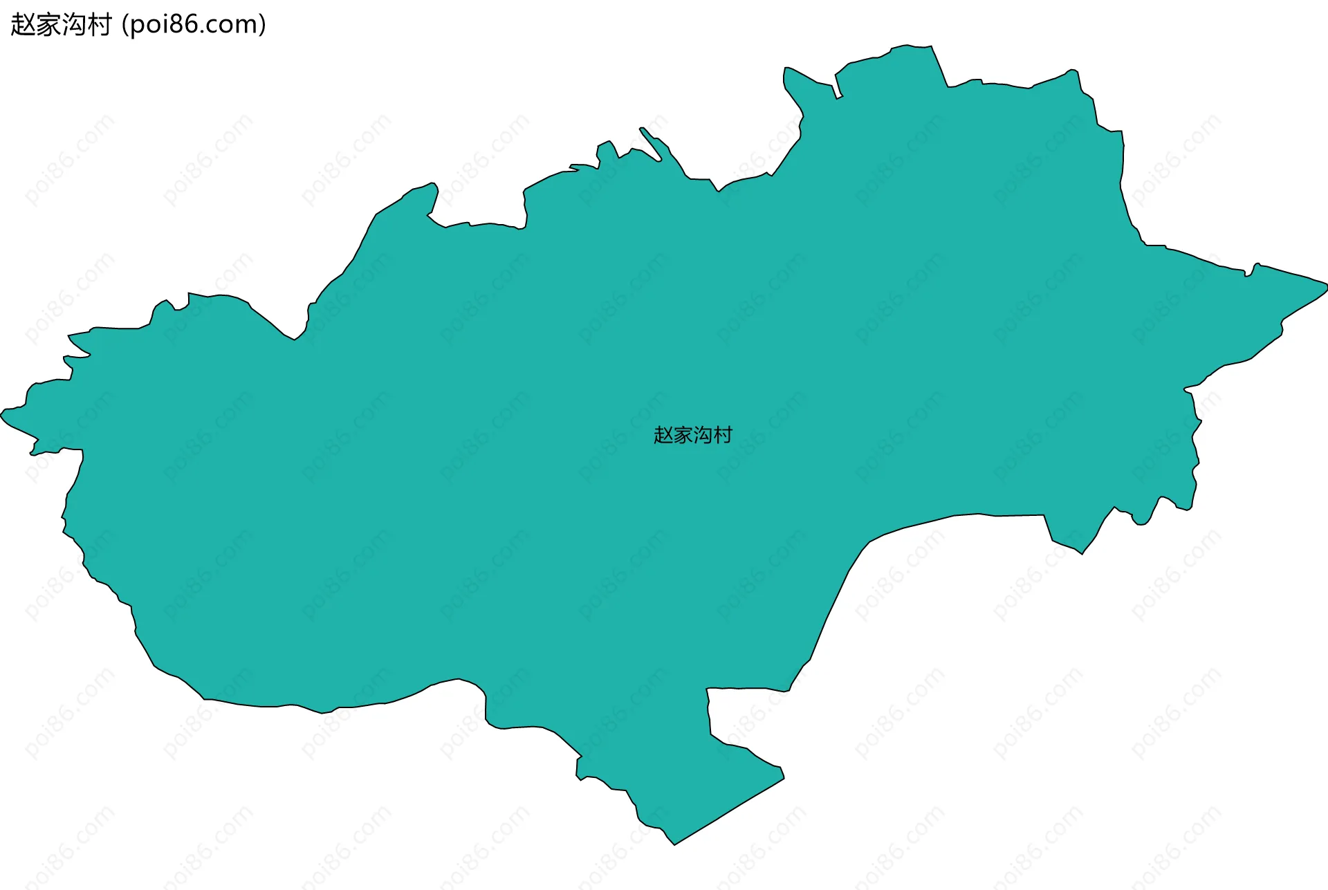 赵家沟村边界地图