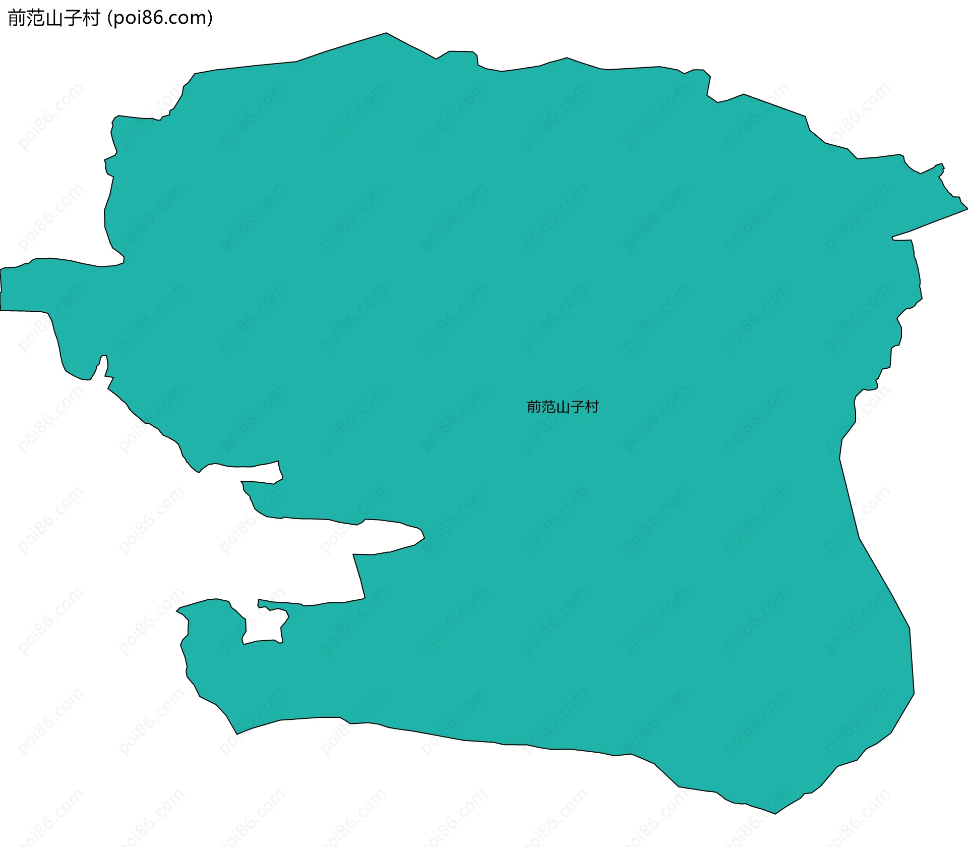 前范山子村边界地图
