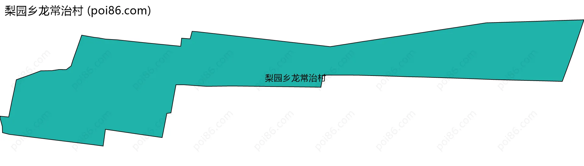 梨园乡龙常治村边界地图